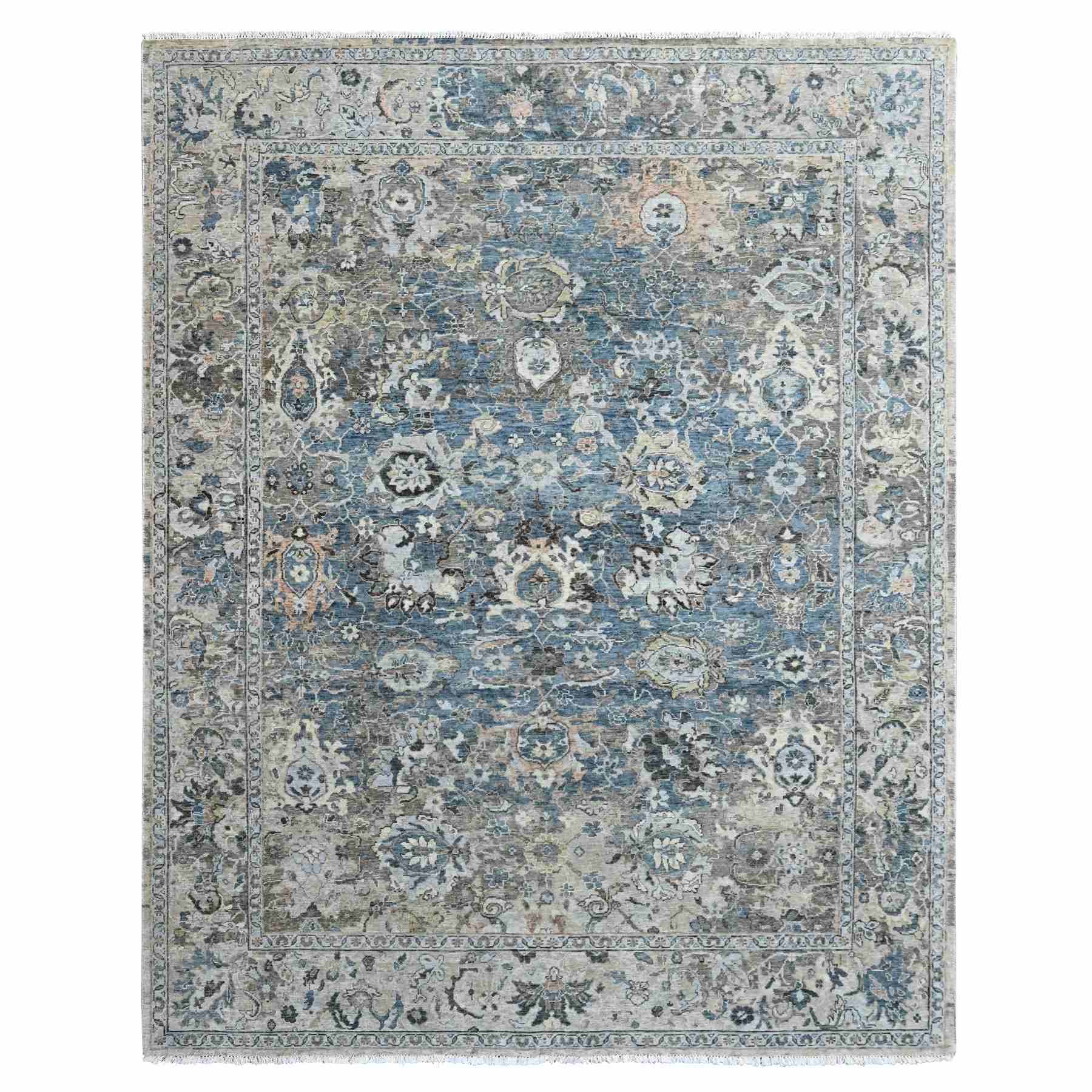 Oushak-And-Peshawar-Hand-Knotted-Rug-53015