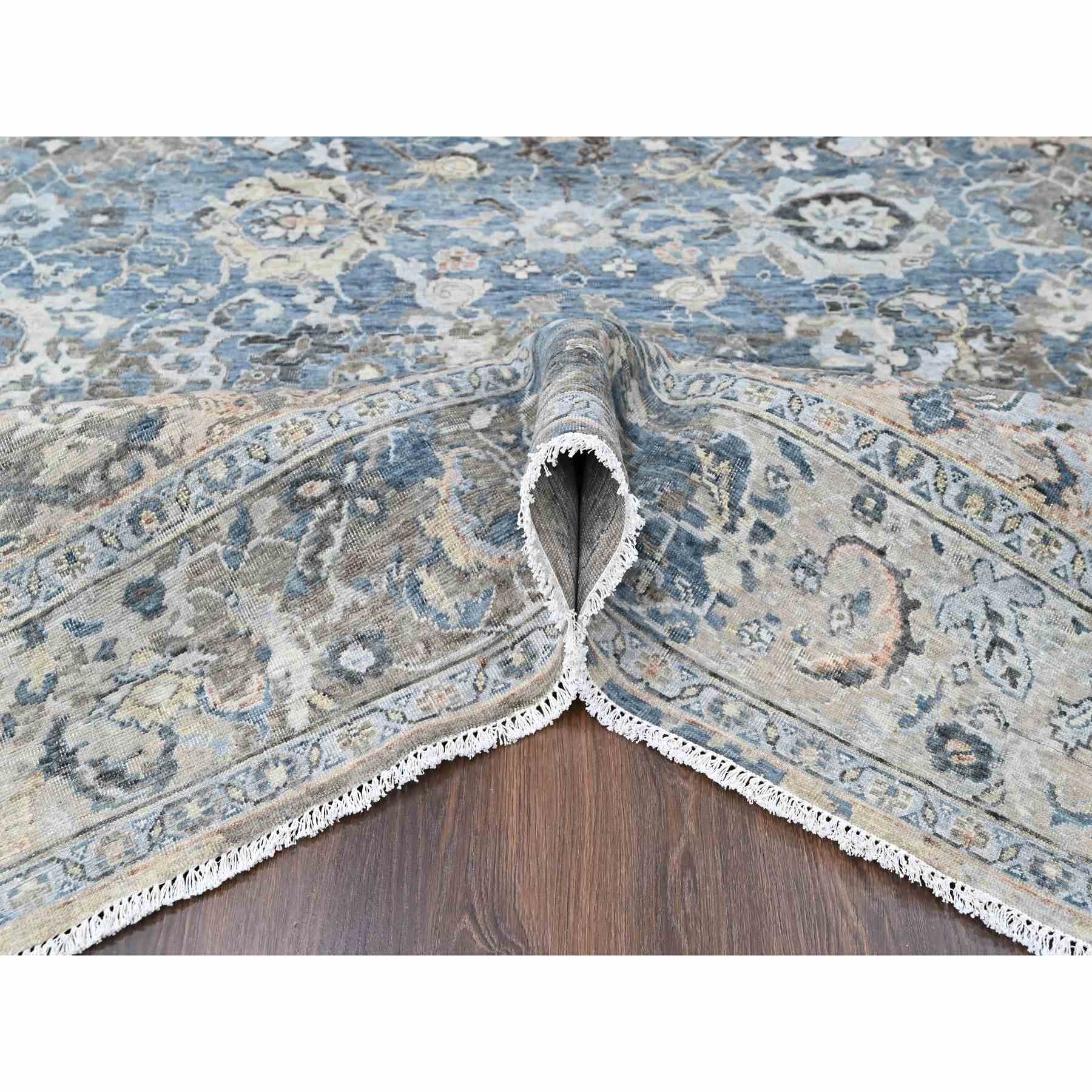 Oushak-And-Peshawar-Hand-Knotted-Rug-53015