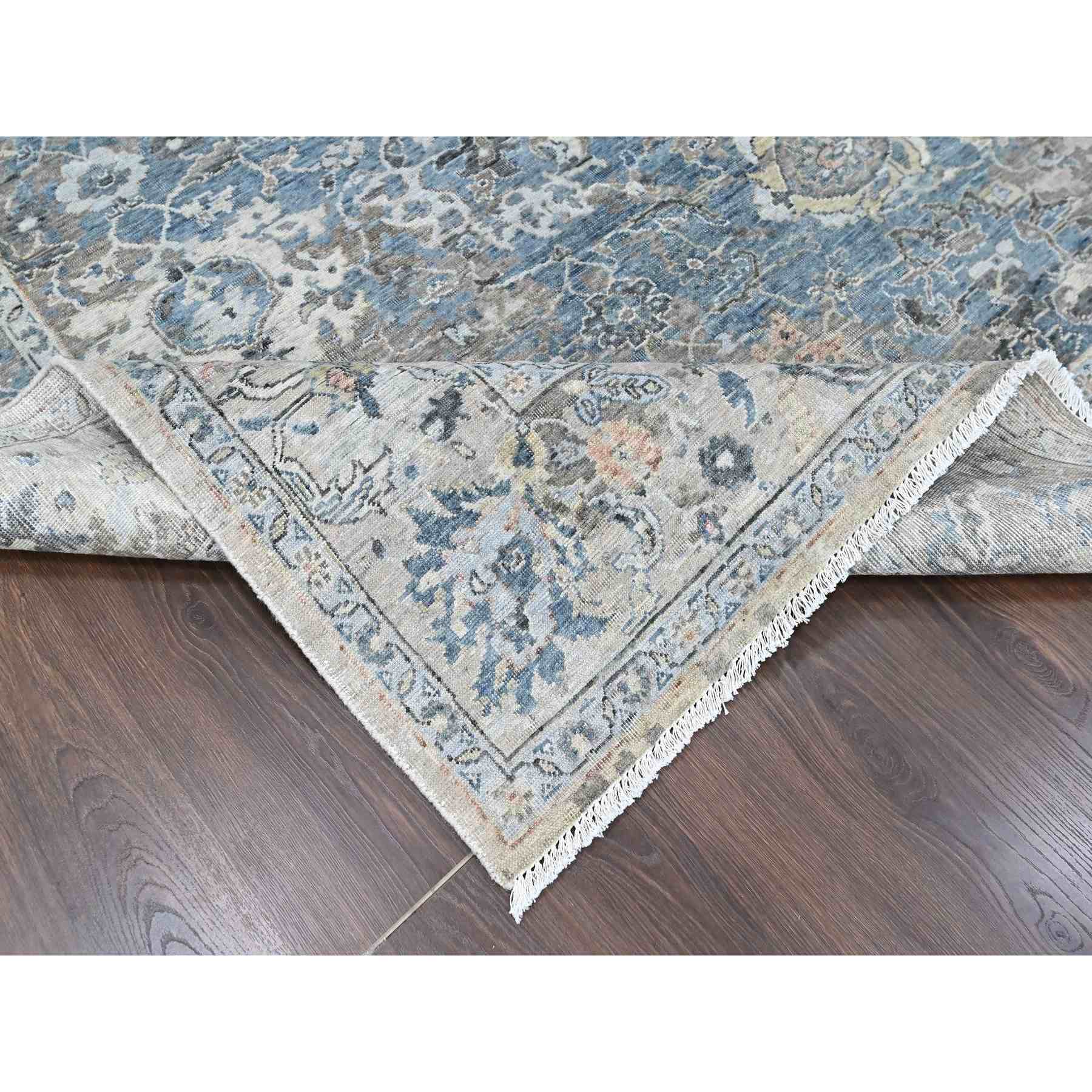 Oushak-And-Peshawar-Hand-Knotted-Rug-53015