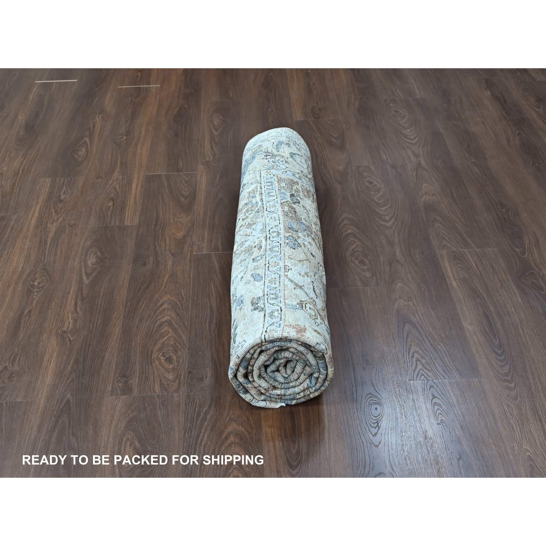 Oushak-And-Peshawar-Hand-Knotted-Rug-53015