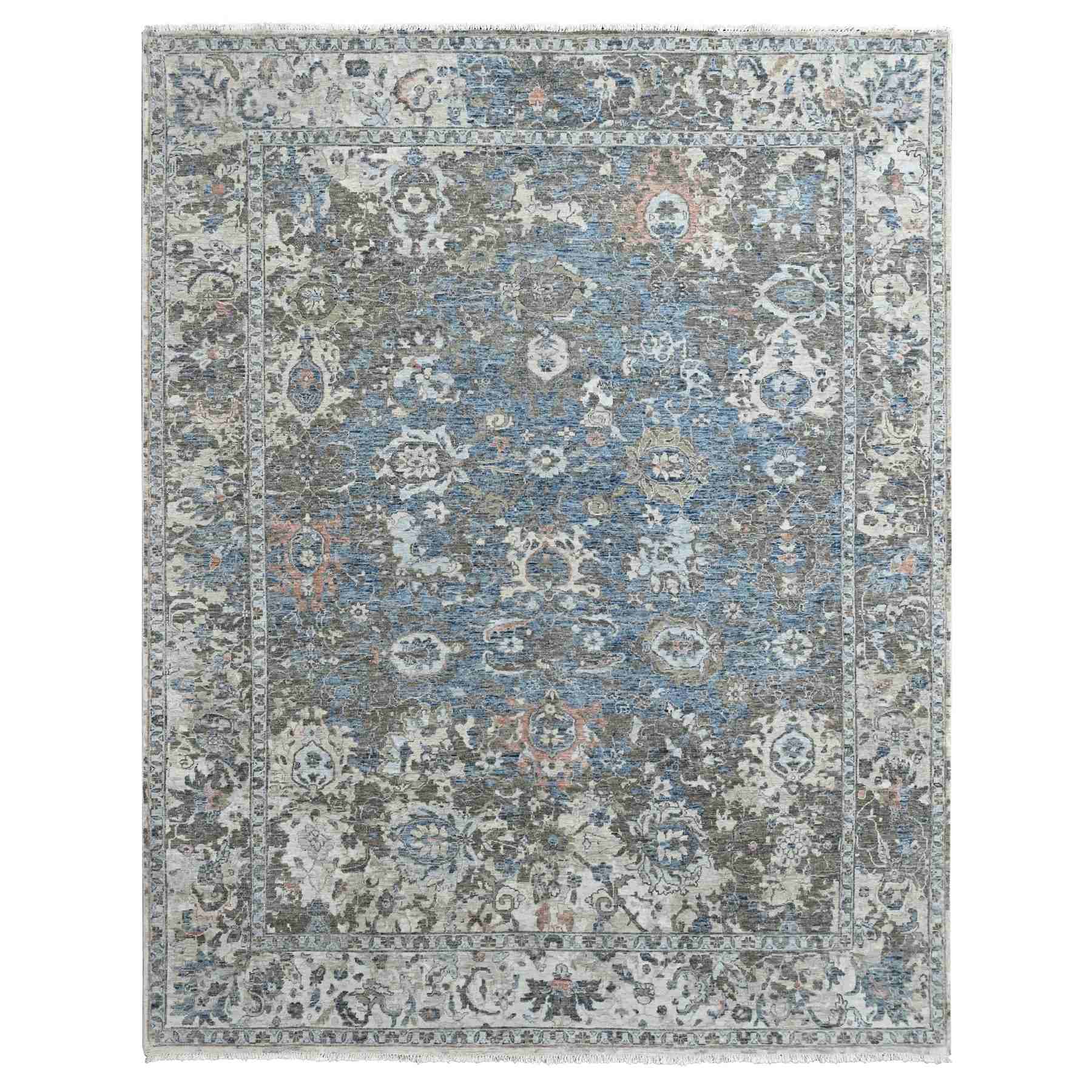 Oushak-And-Peshawar-Hand-Knotted-Rug-53020
