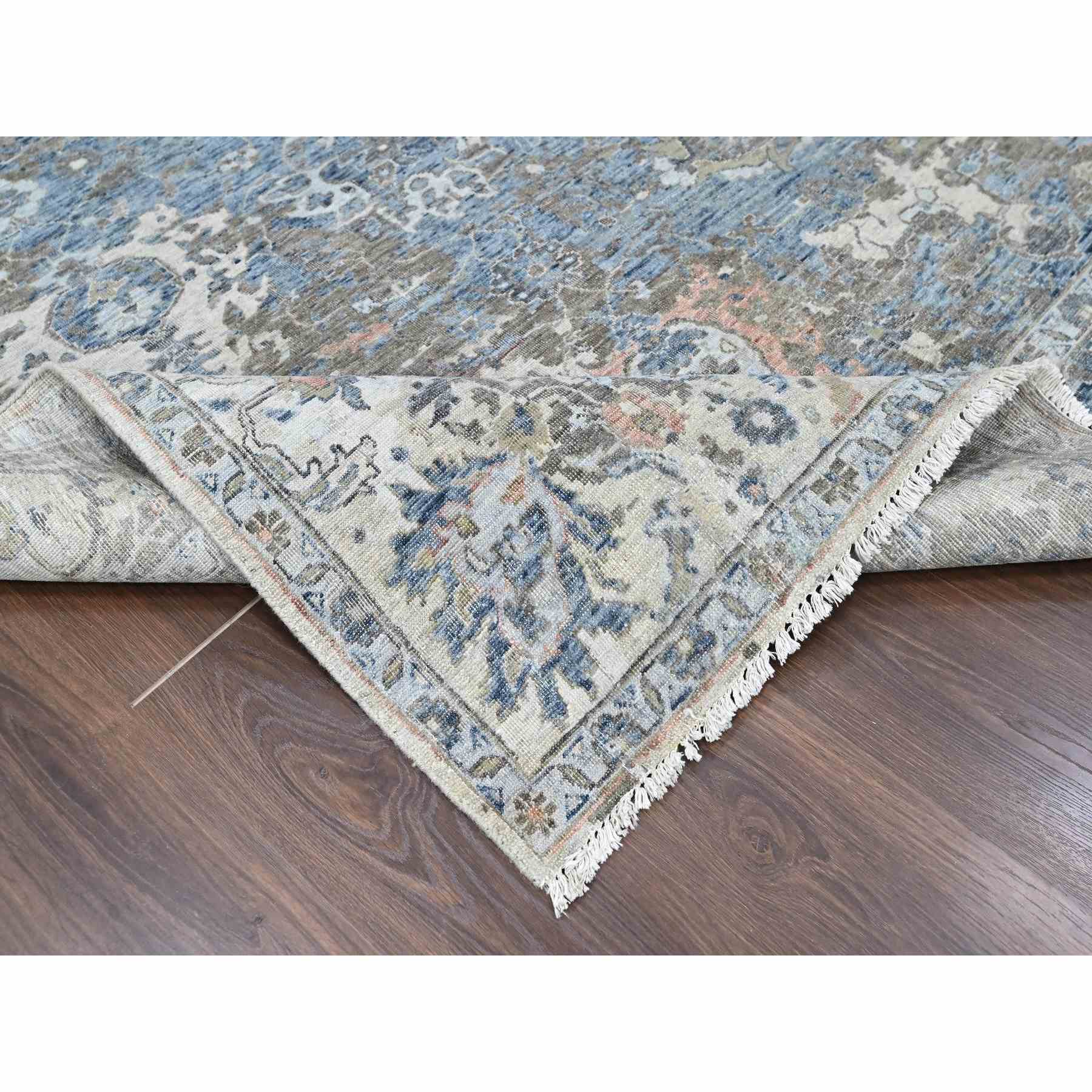 Oushak-And-Peshawar-Hand-Knotted-Rug-53020