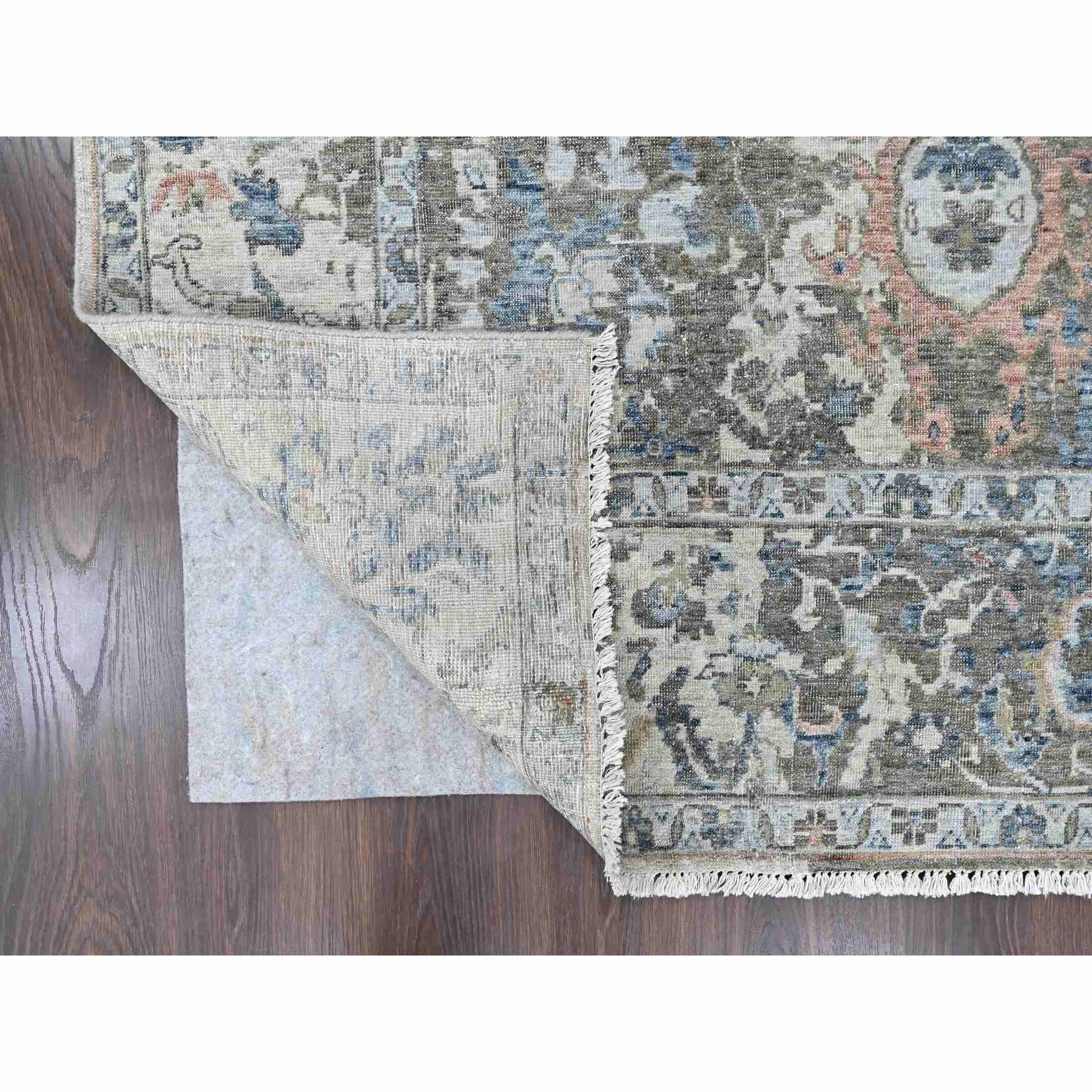 Oushak-And-Peshawar-Hand-Knotted-Rug-53025