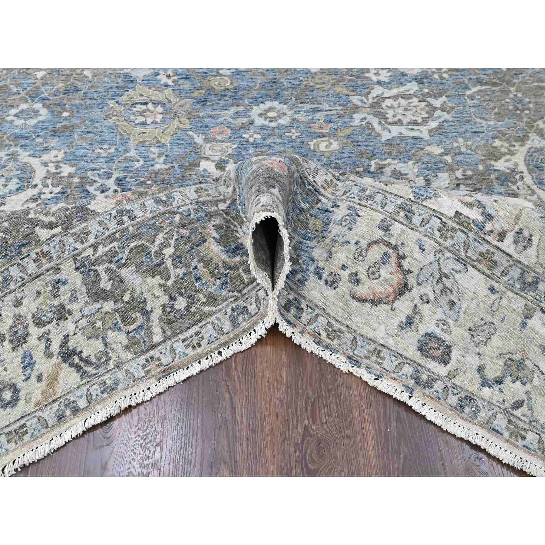 Oushak-And-Peshawar-Hand-Knotted-Rug-53025