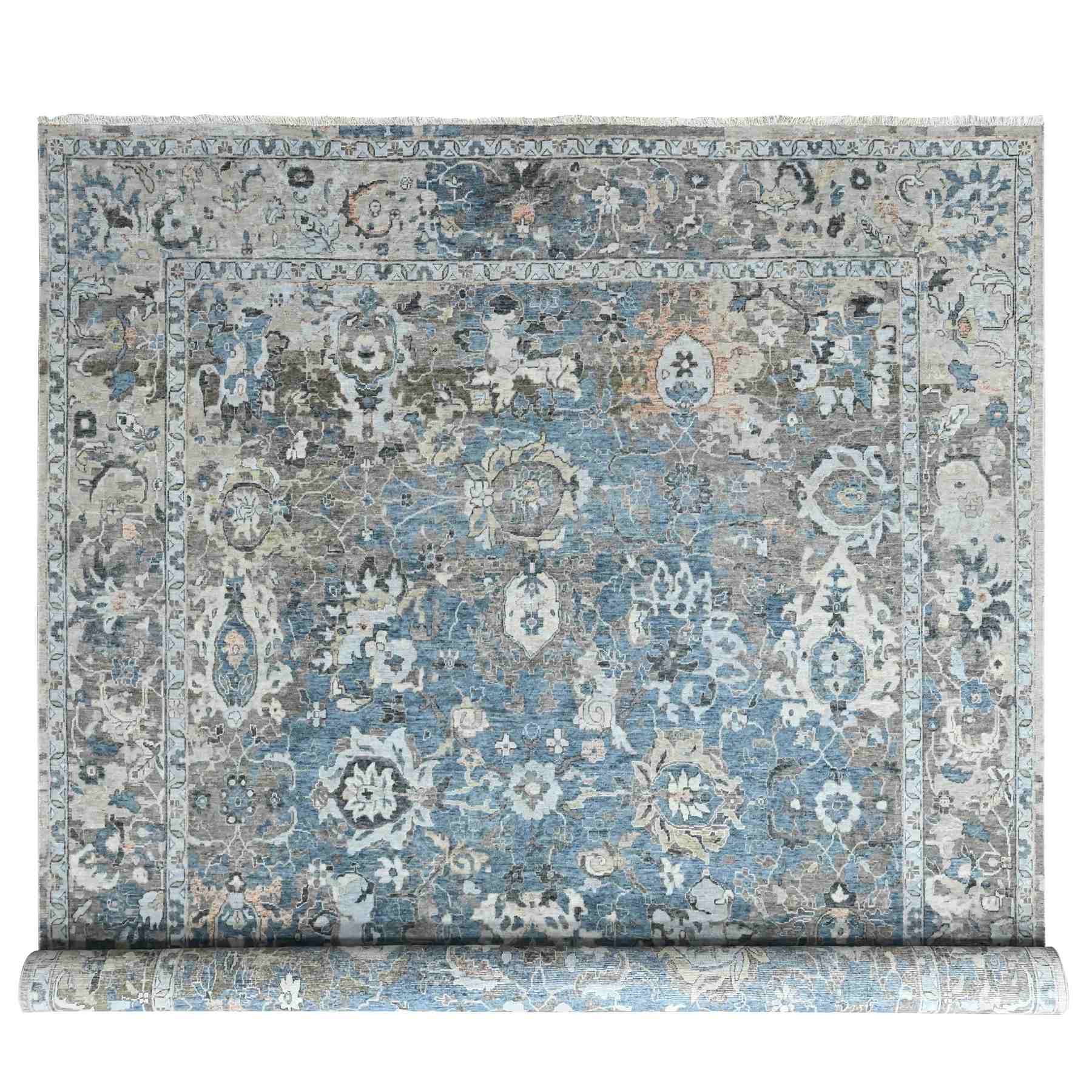 Oushak-And-Peshawar-Hand-Knotted-Rug-53030