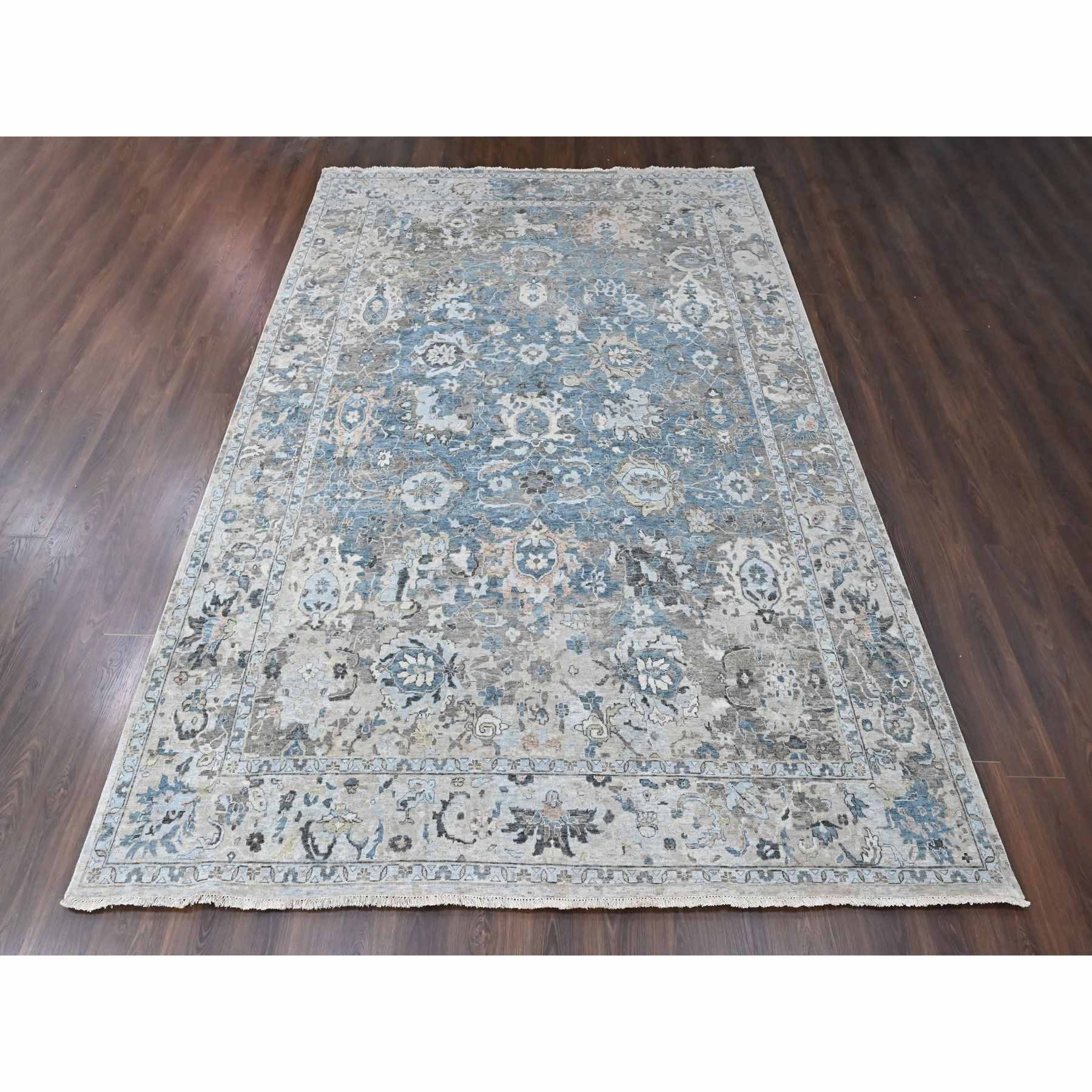 Oushak-And-Peshawar-Hand-Knotted-Rug-53030