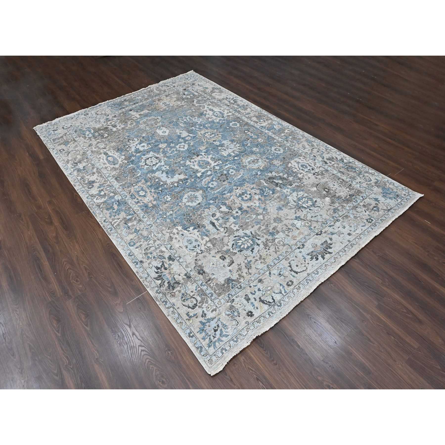 Oushak-And-Peshawar-Hand-Knotted-Rug-53030