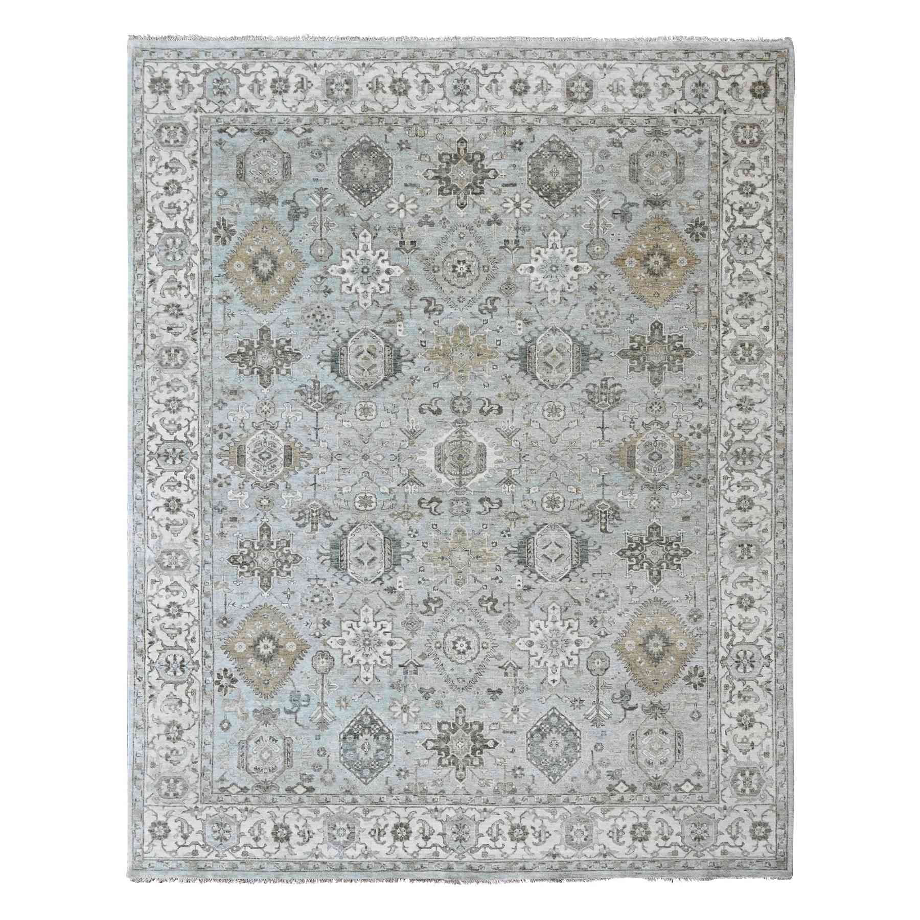 Tribal-Geometric-Hand-Knotted-Rug-52660