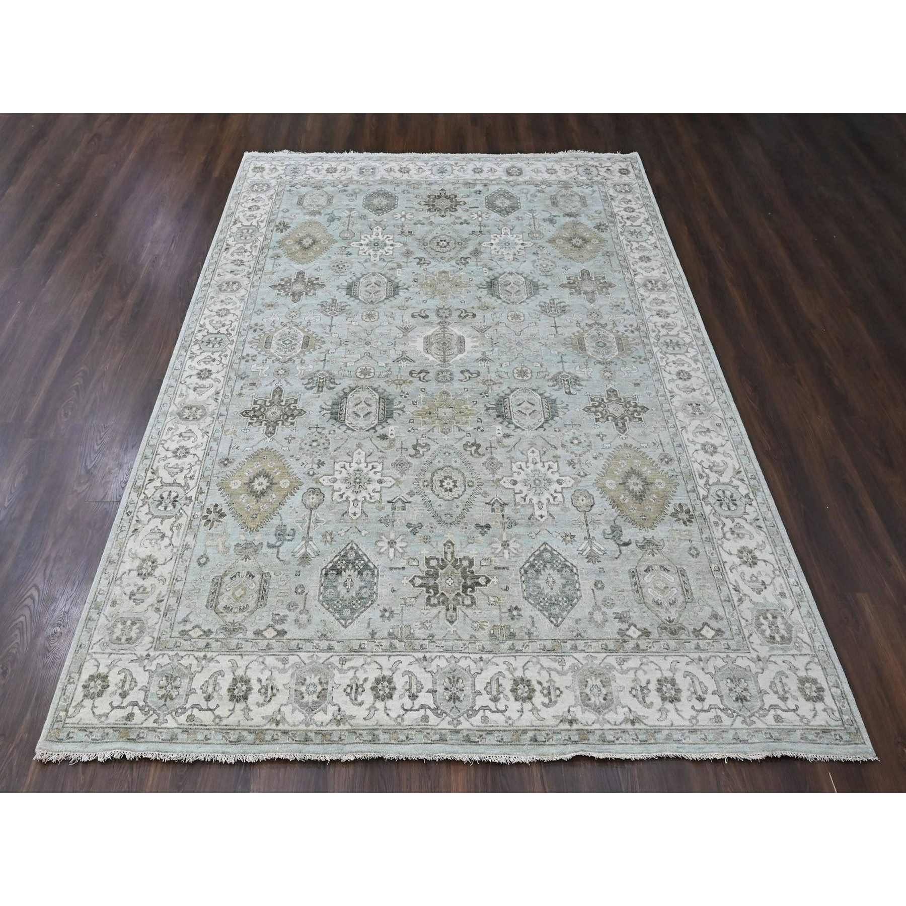 Tribal-Geometric-Hand-Knotted-Rug-52660