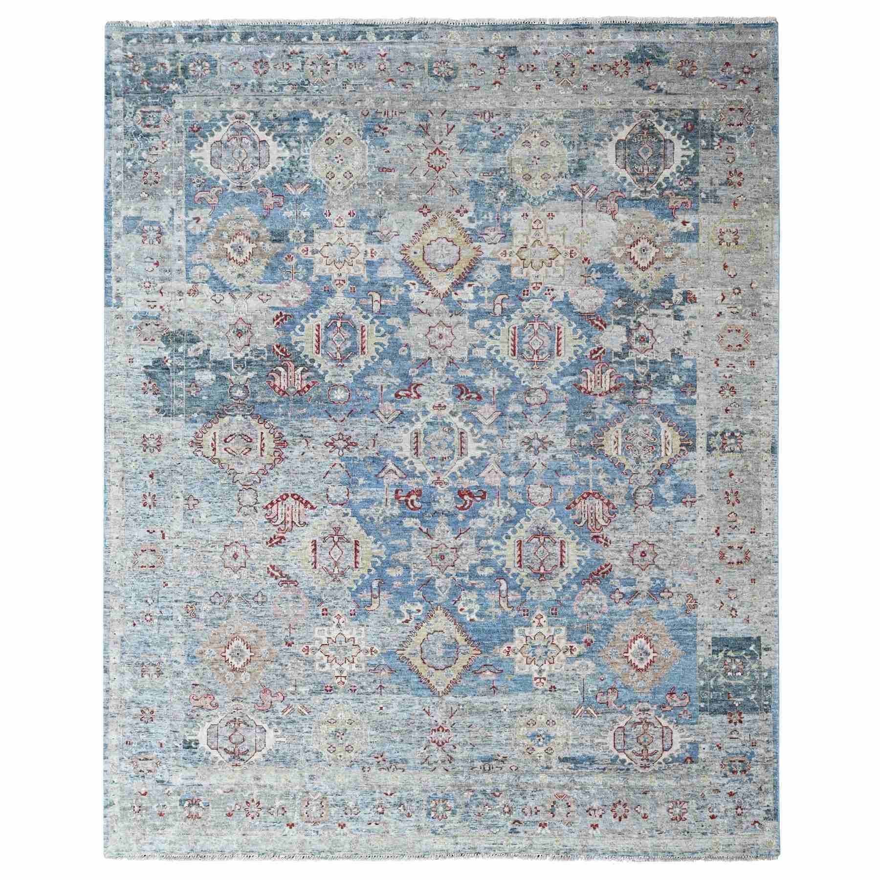 Tribal-Geometric-Hand-Knotted-Rug-52715