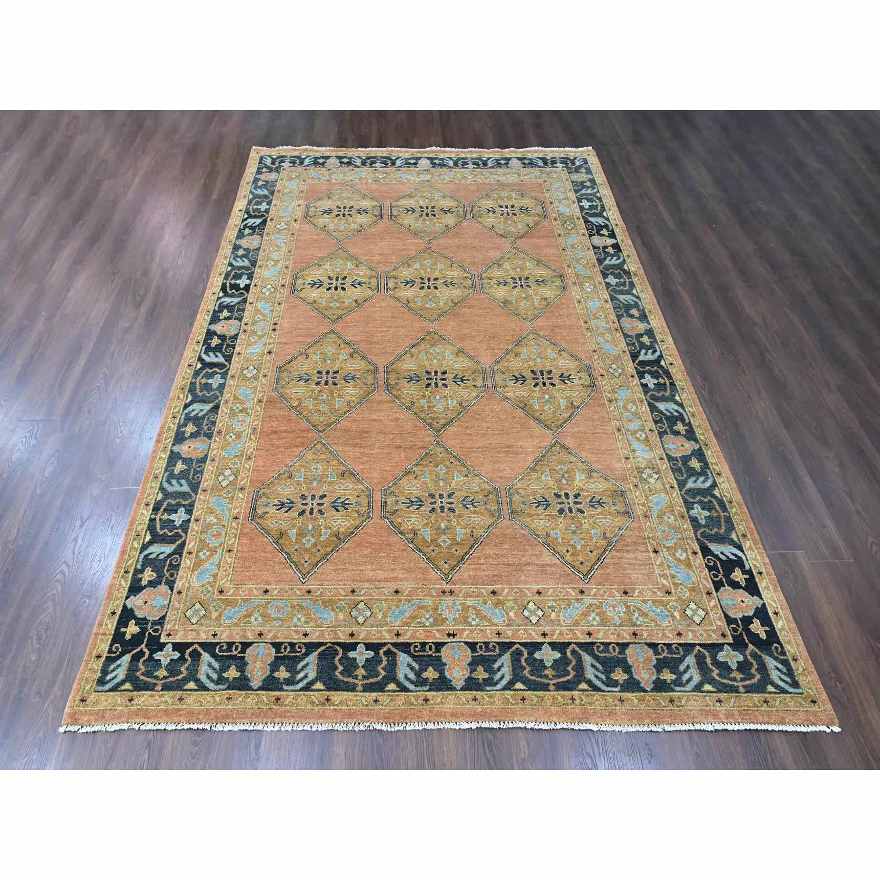 Tribal-Geometric-Hand-Knotted-Rug-53010