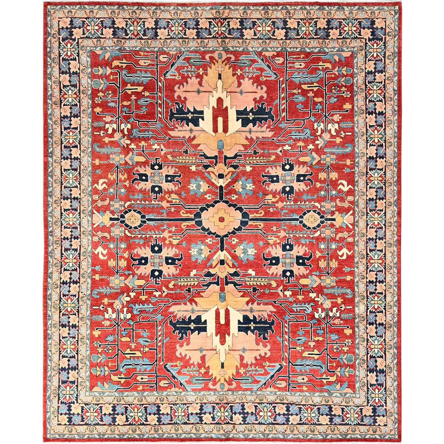 Heriz-Hand-Knotted-Rug-7535