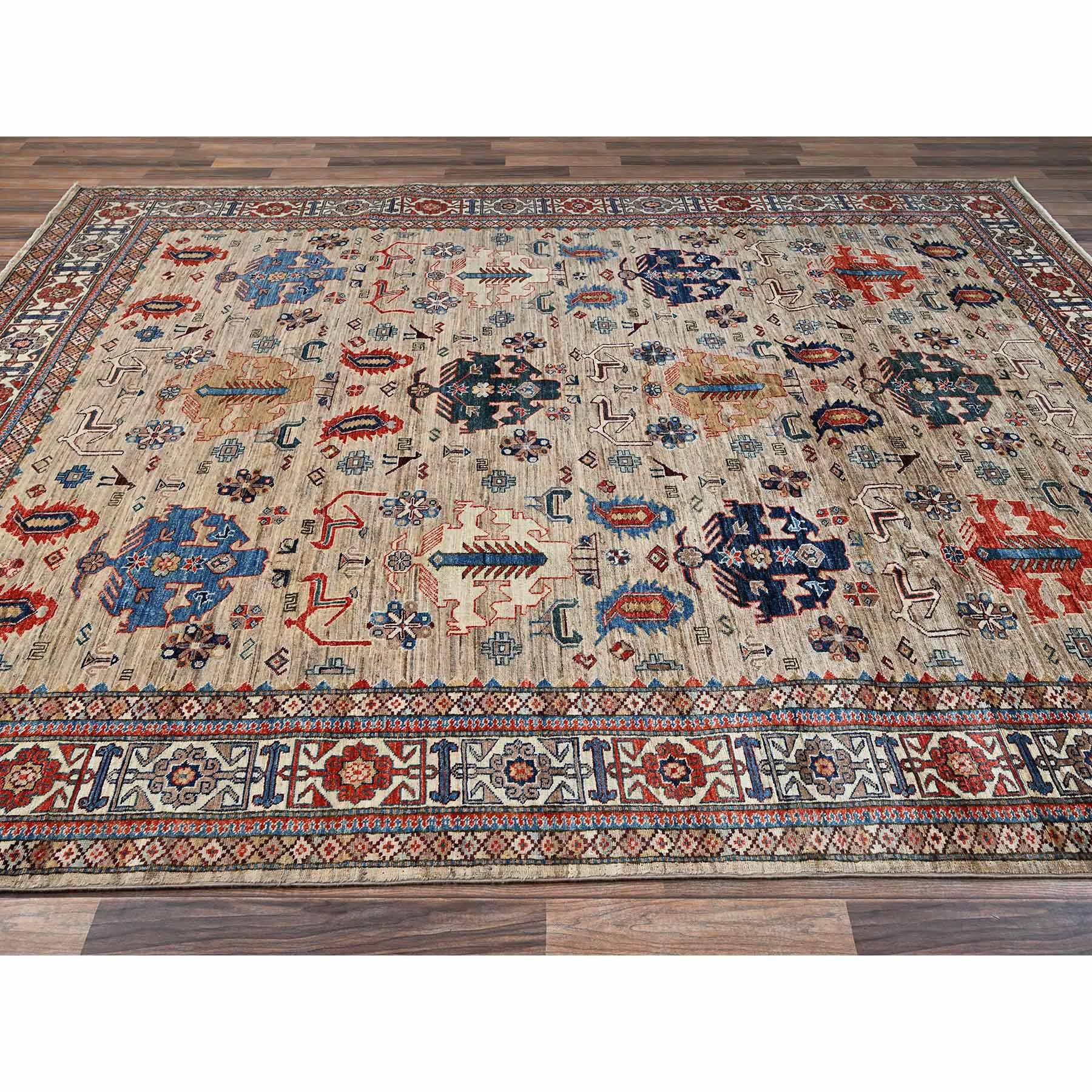 Kazak-Hand-Knotted-Rug-9110