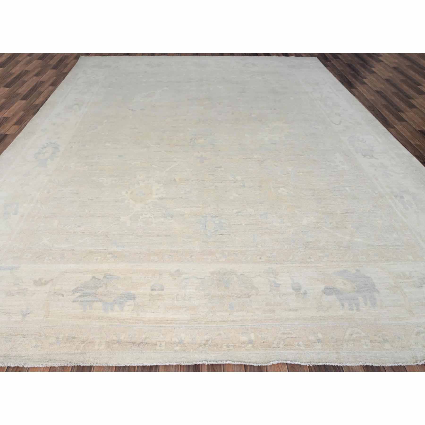 Oushak-And-Peshawar-Hand-Knotted-Rug-7615
