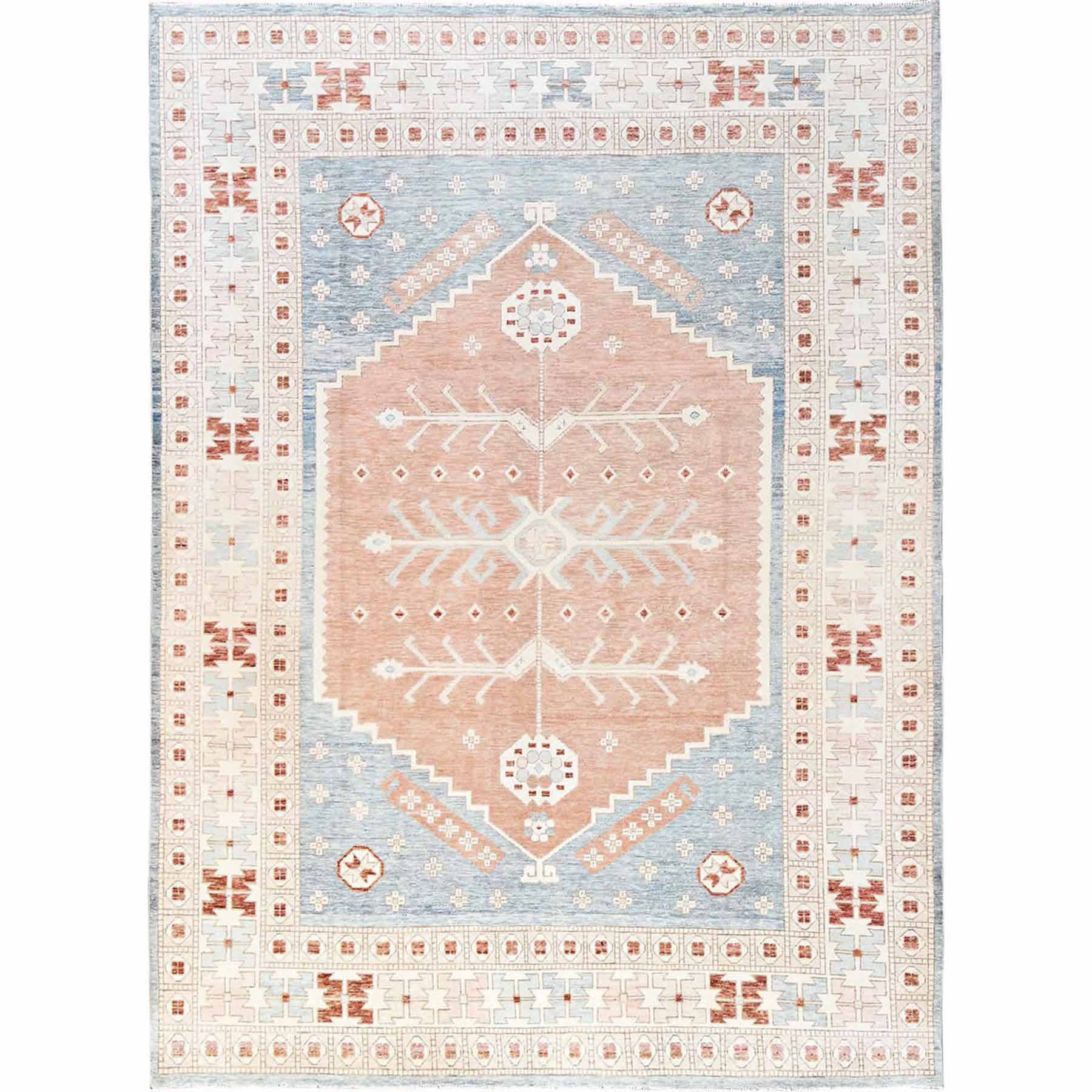 Oushak-And-Peshawar-Hand-Knotted-Rug-9860