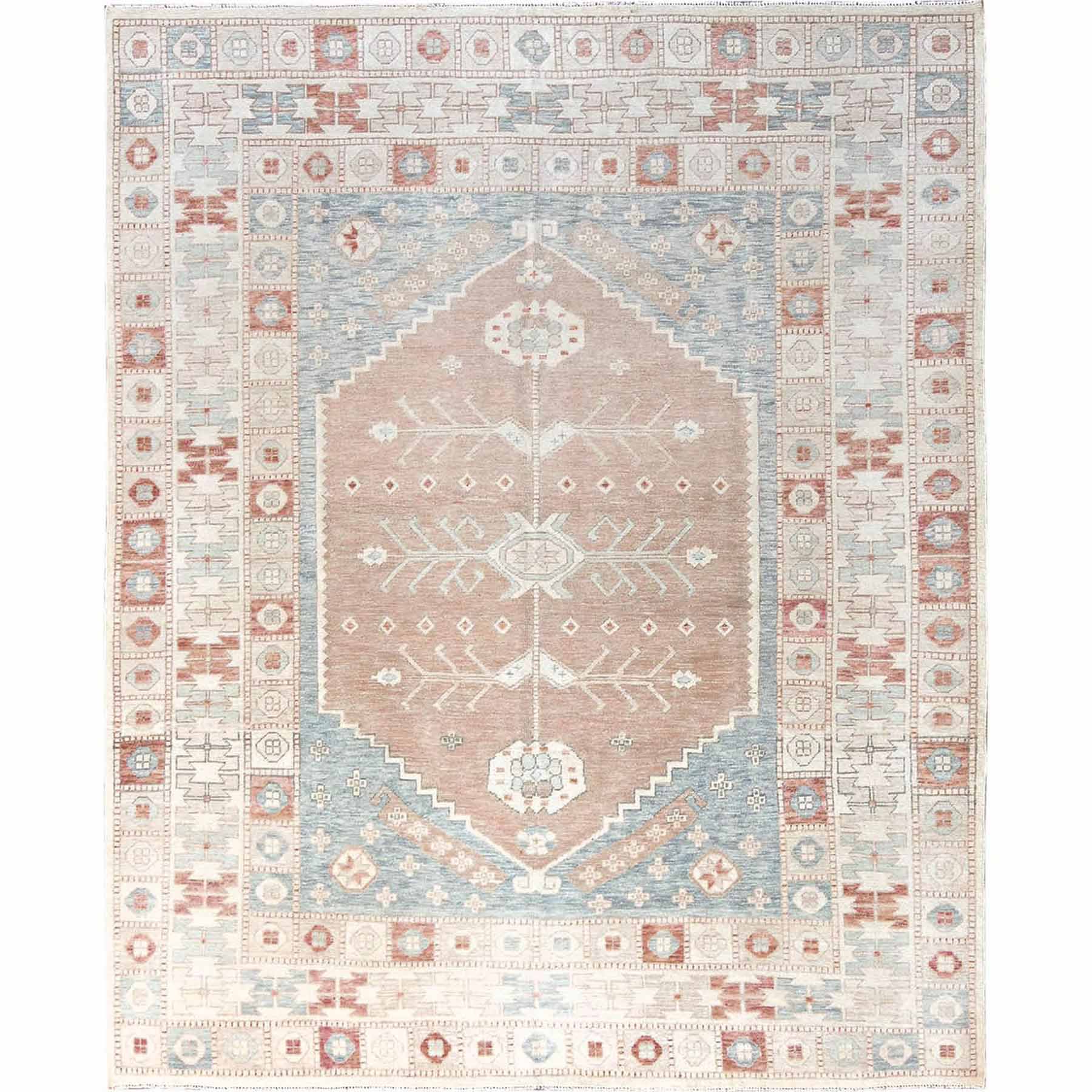 Oushak-And-Peshawar-Hand-Knotted-Rug-9870