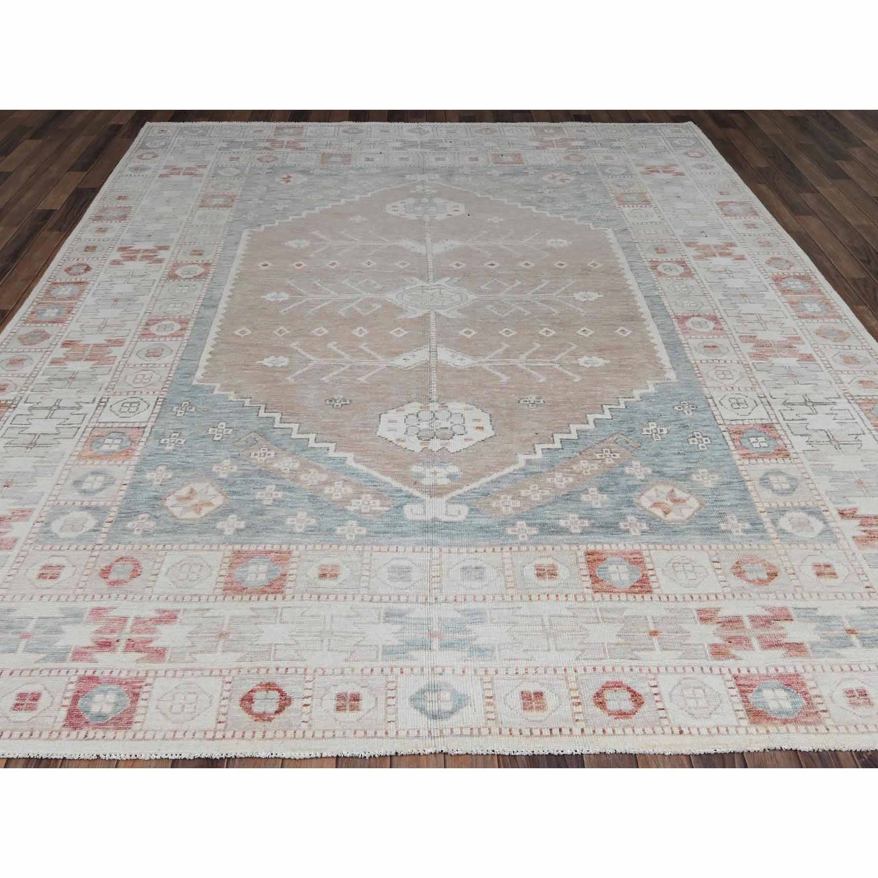 Oushak-And-Peshawar-Hand-Knotted-Rug-9870