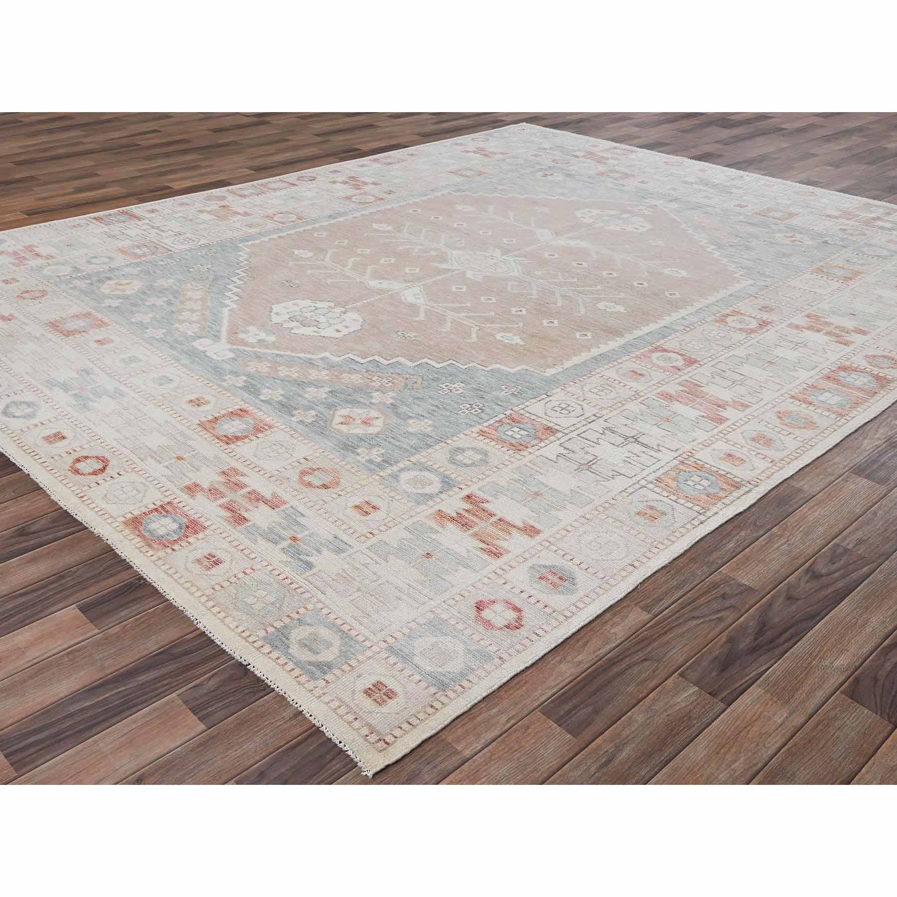 Oushak-And-Peshawar-Hand-Knotted-Rug-9870