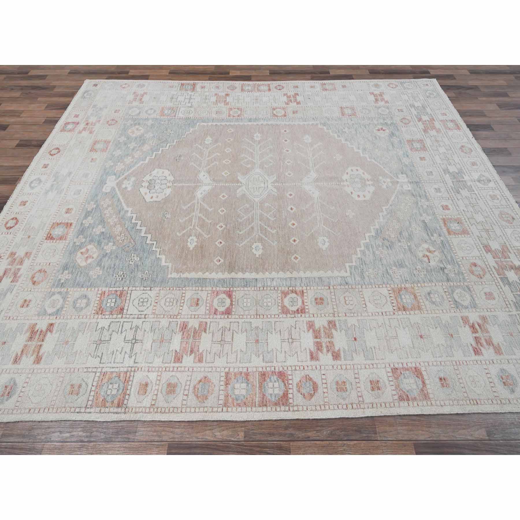 Oushak-And-Peshawar-Hand-Knotted-Rug-9870