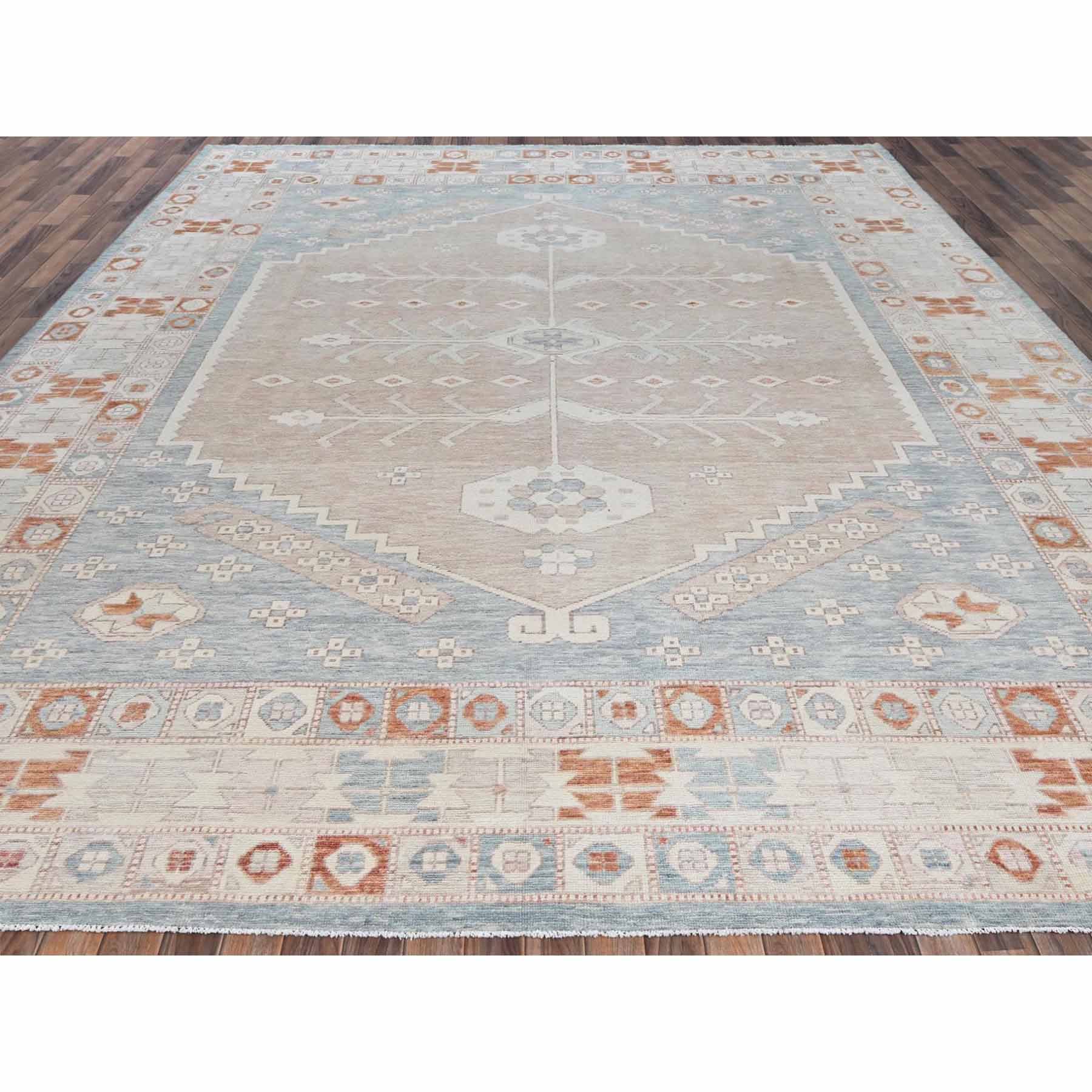 Oushak-And-Peshawar-Hand-Knotted-Rug-9880