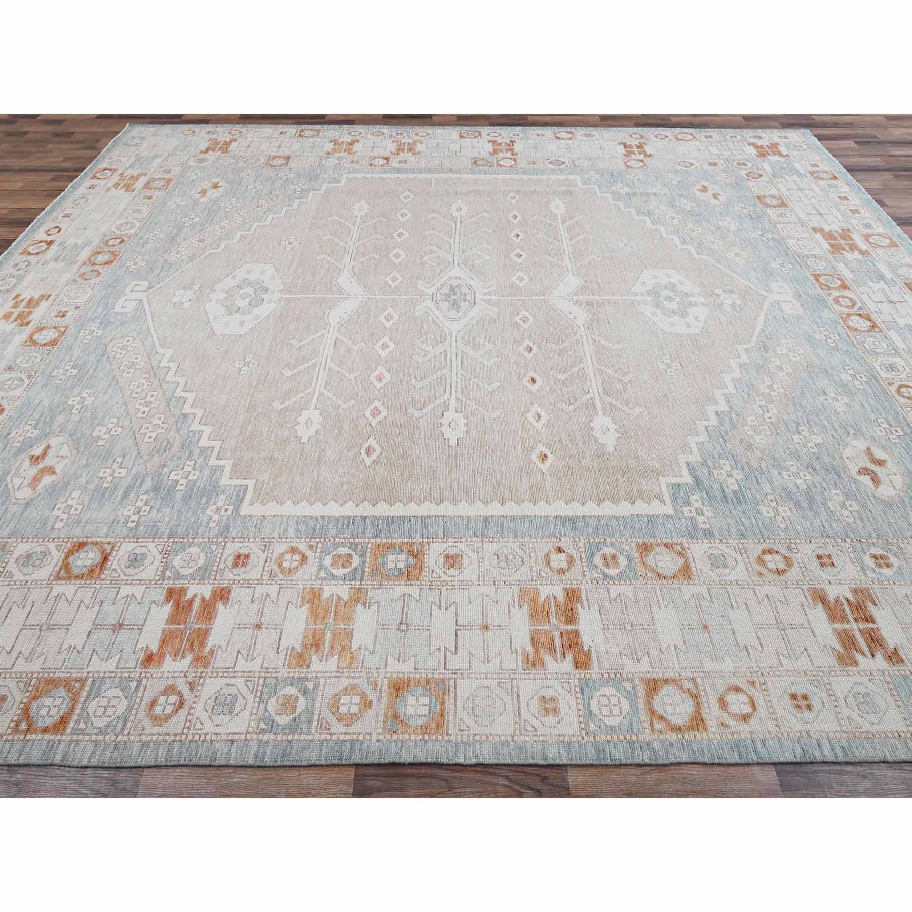 Oushak-And-Peshawar-Hand-Knotted-Rug-9880
