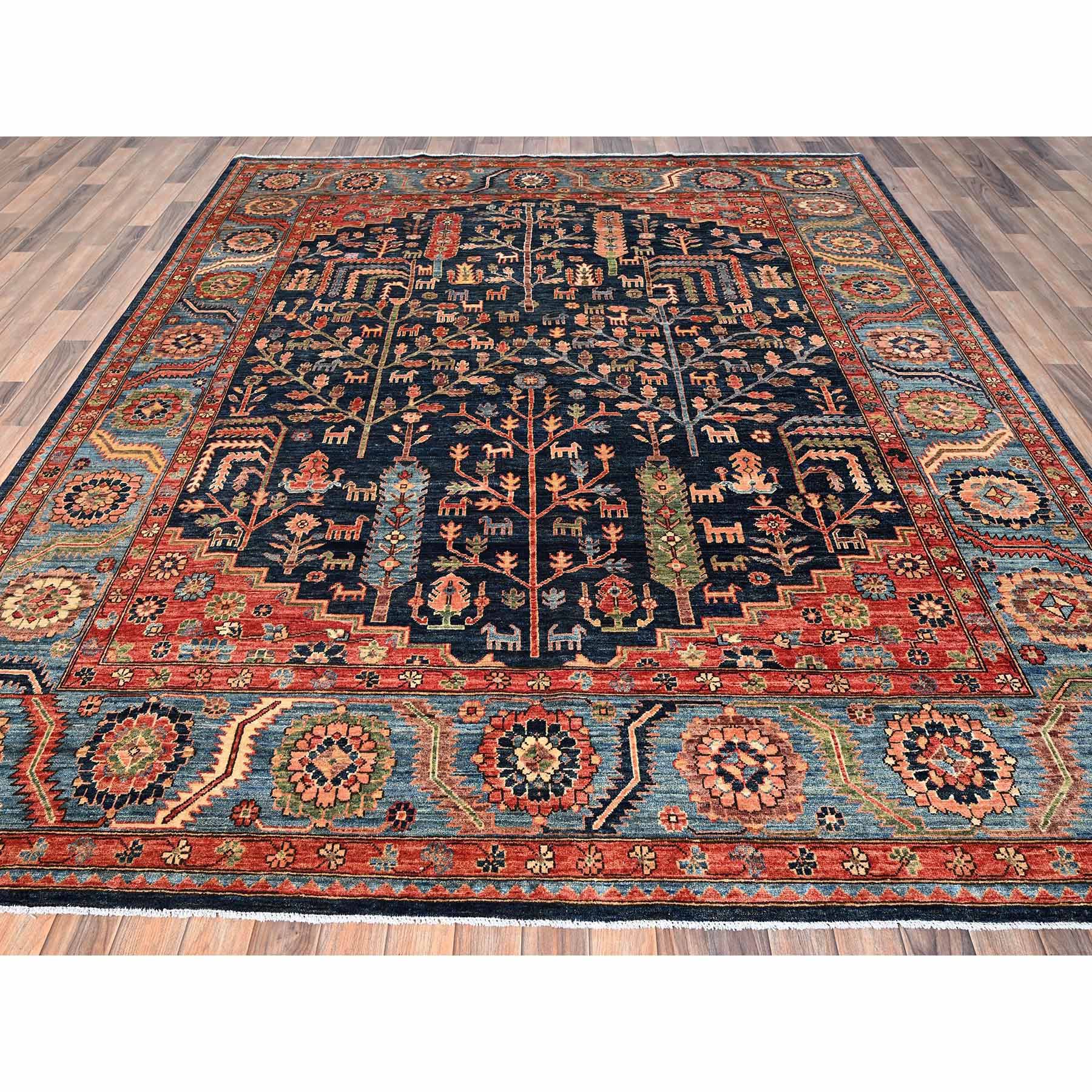 Tribal-Geometric-Hand-Knotted-Rug-8030