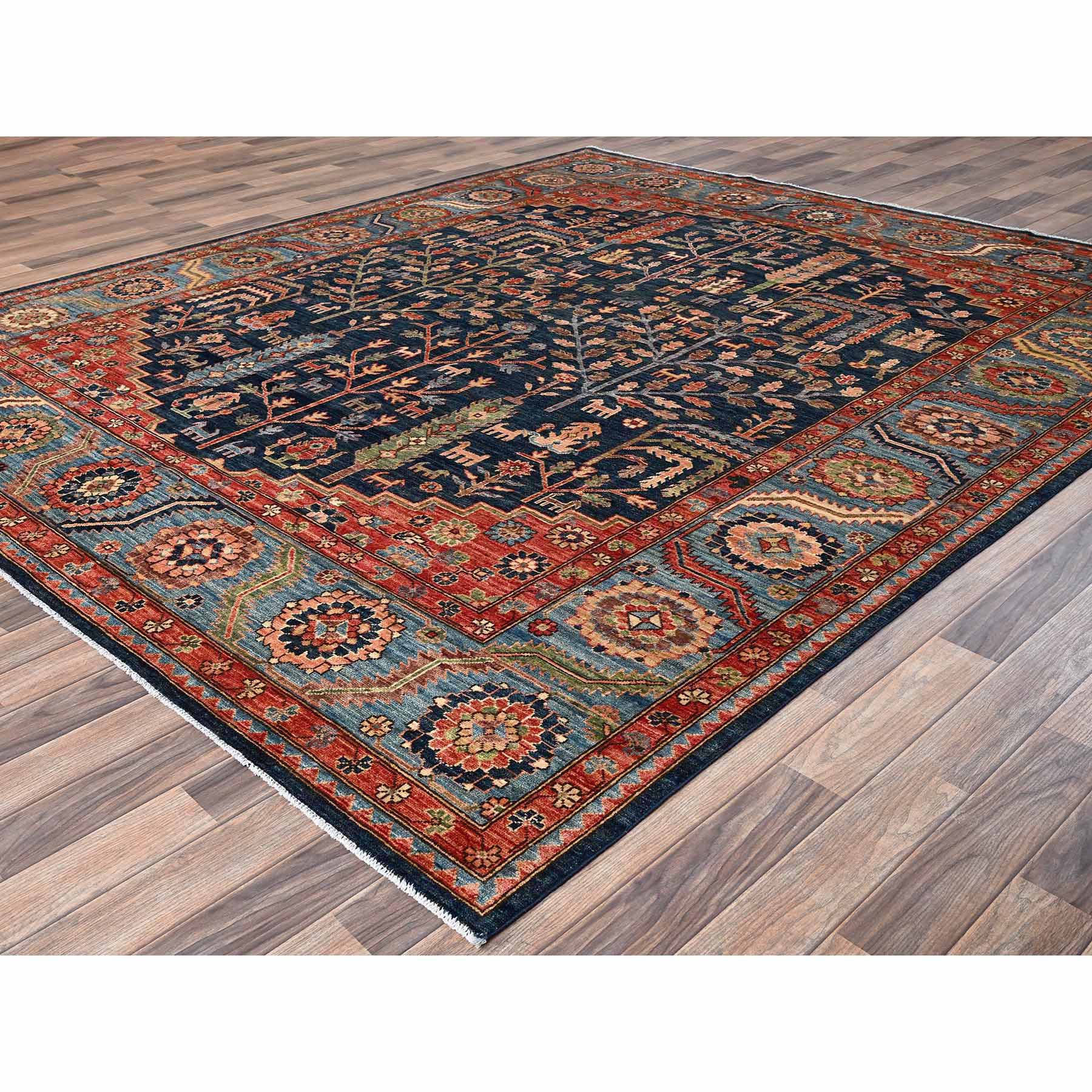 Tribal-Geometric-Hand-Knotted-Rug-8030