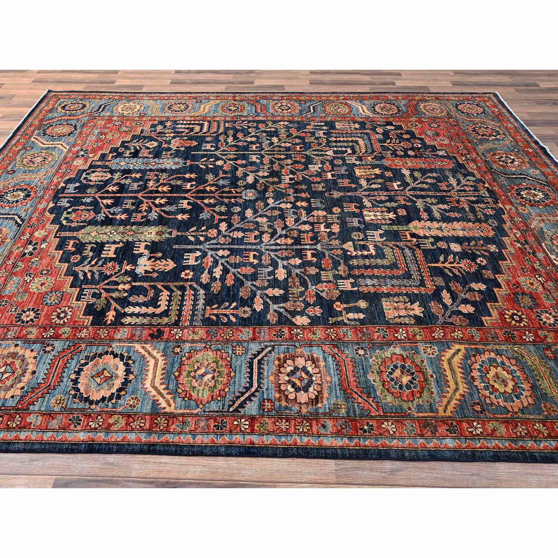 Tribal-Geometric-Hand-Knotted-Rug-8030