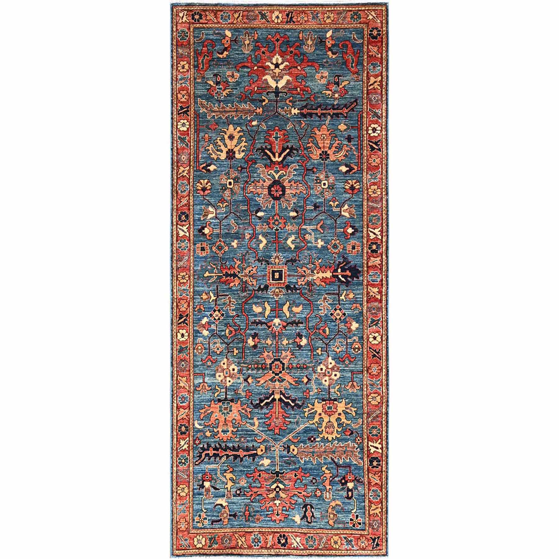 Tribal-Geometric-Hand-Knotted-Rug-8175