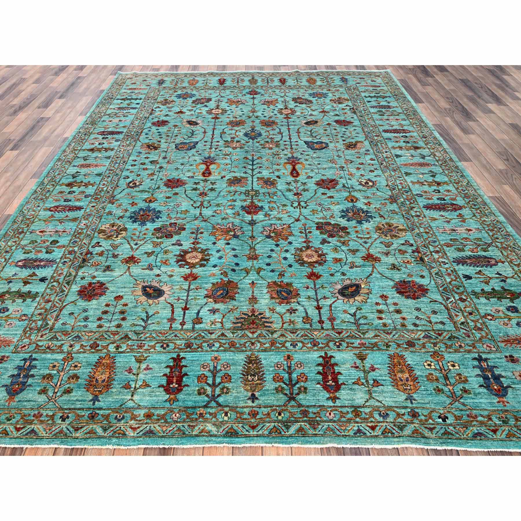 Tribal-Geometric-Hand-Knotted-Rug-9070