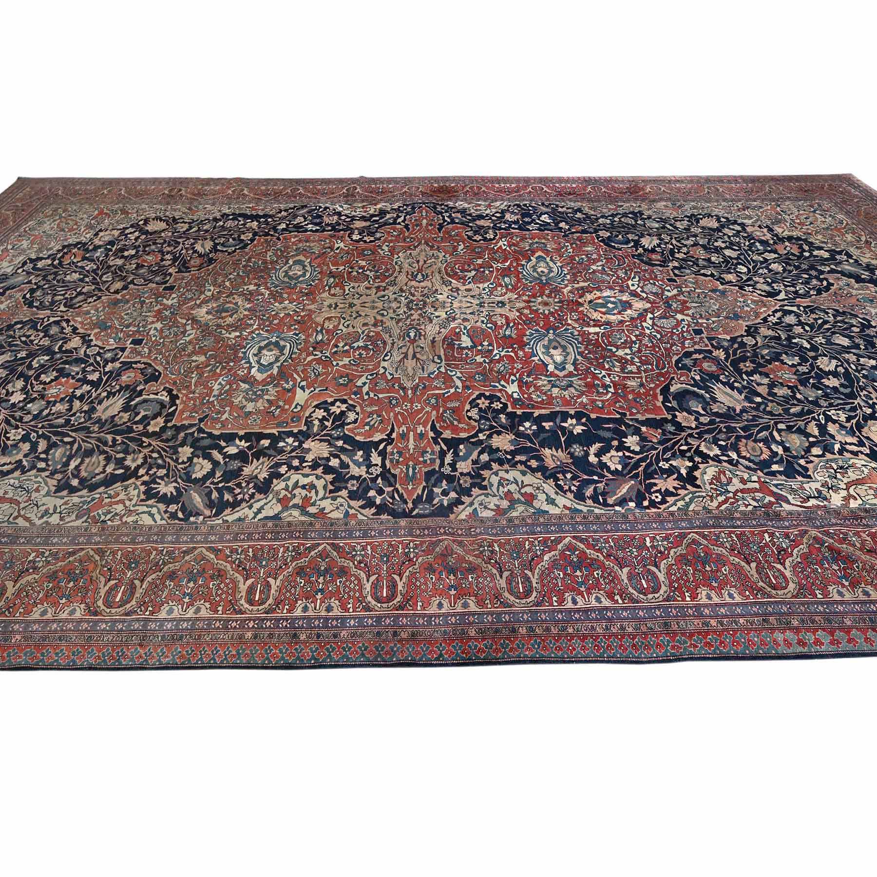 Antique-Hand-Knotted-Rug-10395