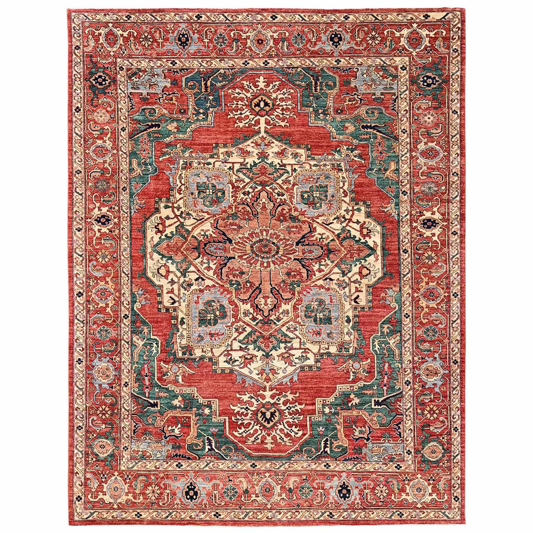 Heriz-Hand-Knotted-Rug-11725