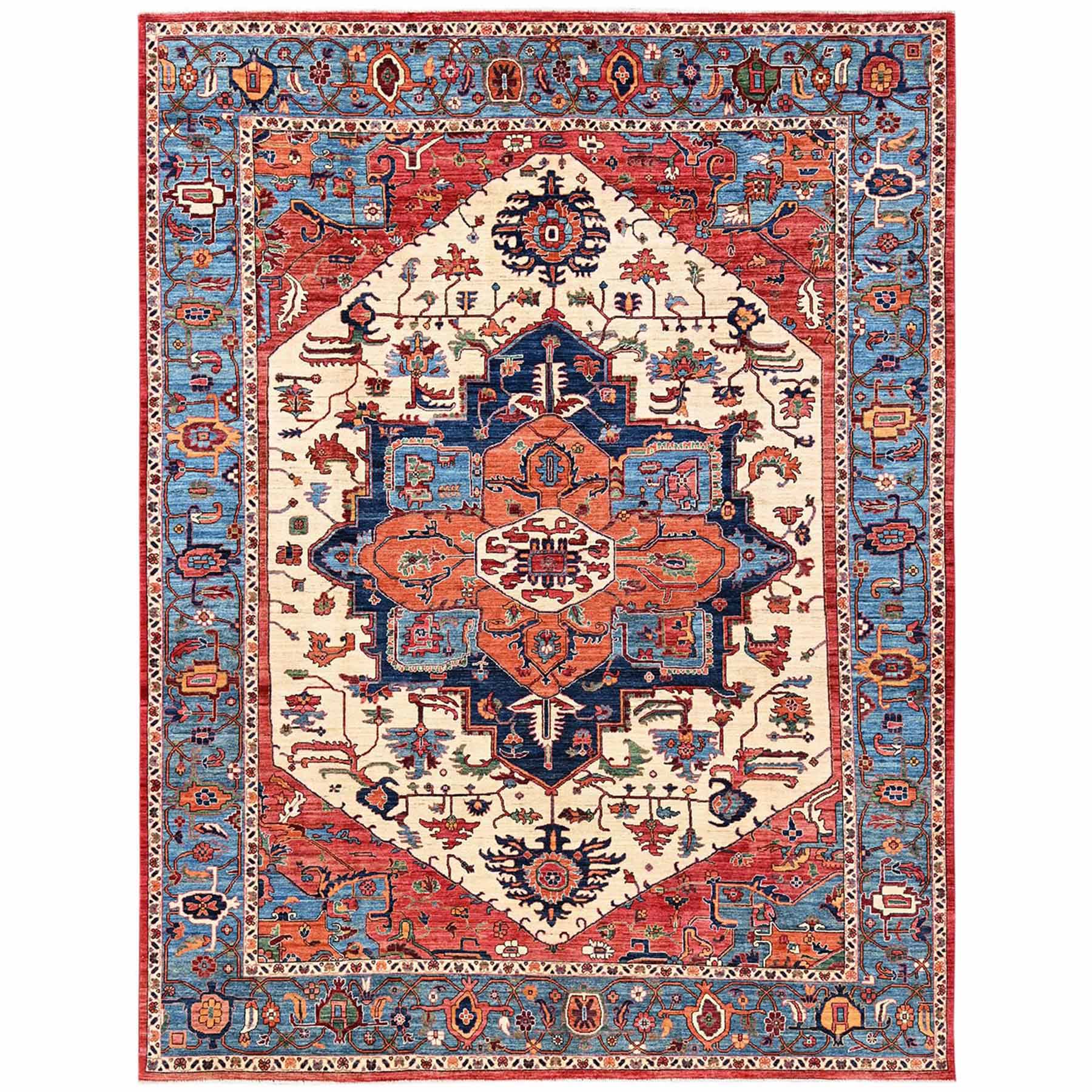 Heriz-Hand-Knotted-Rug-11750