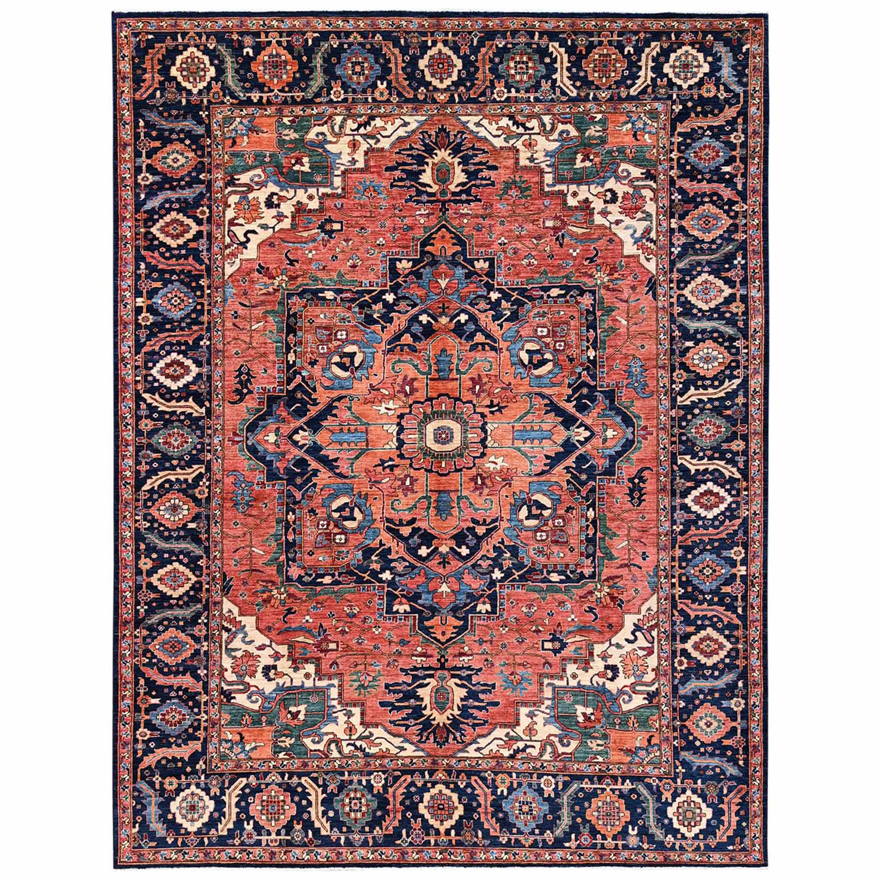 Heriz-Hand-Knotted-Rug-11765