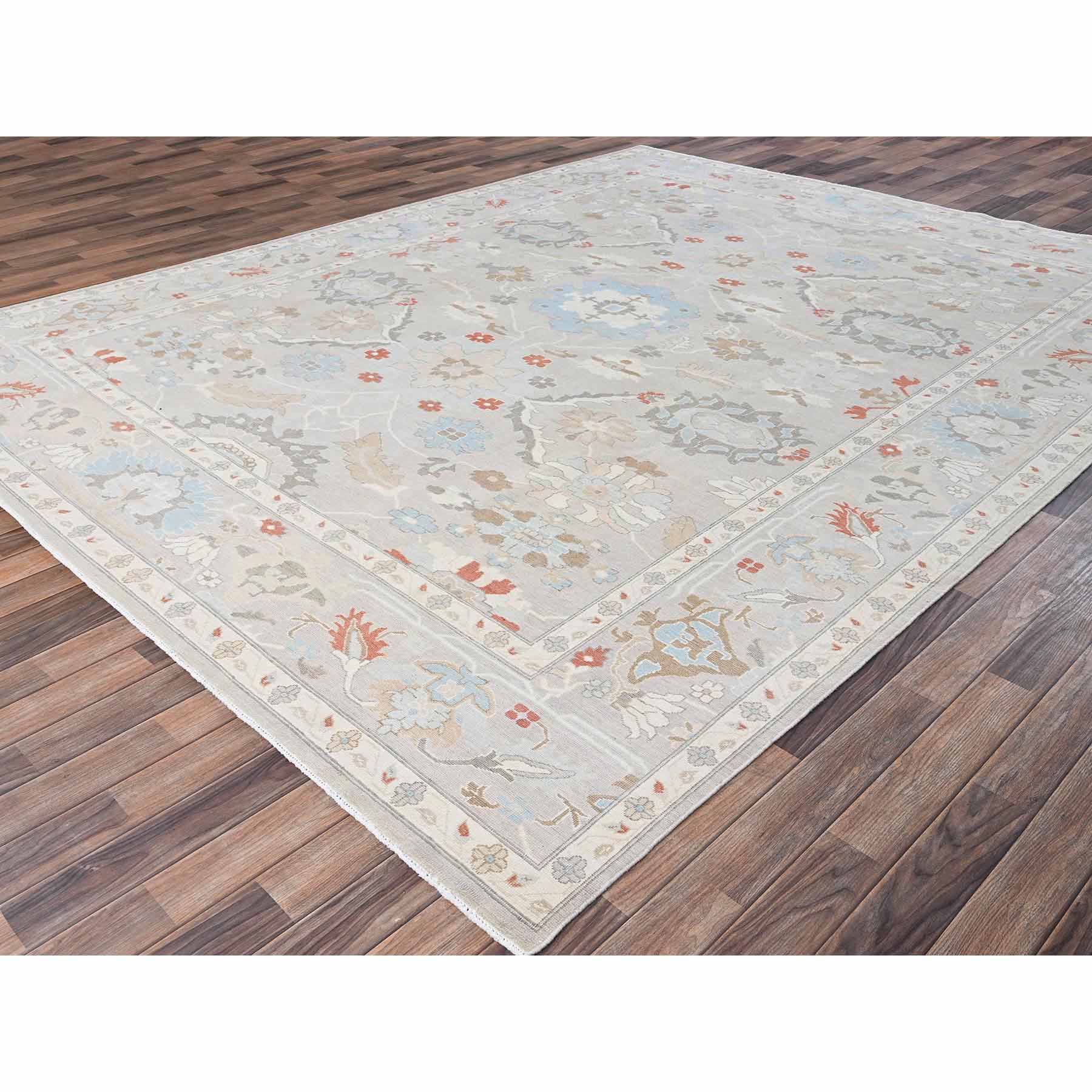 Oushak-And-Peshawar-Hand-Knotted-Rug-10440