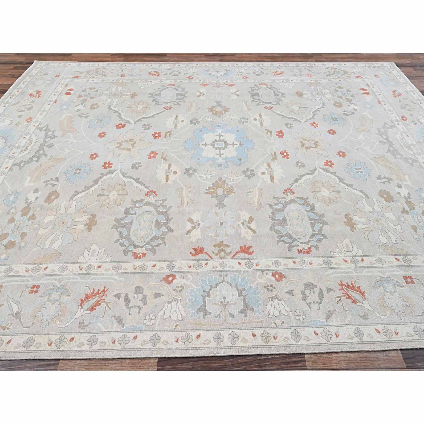Oushak-And-Peshawar-Hand-Knotted-Rug-10440