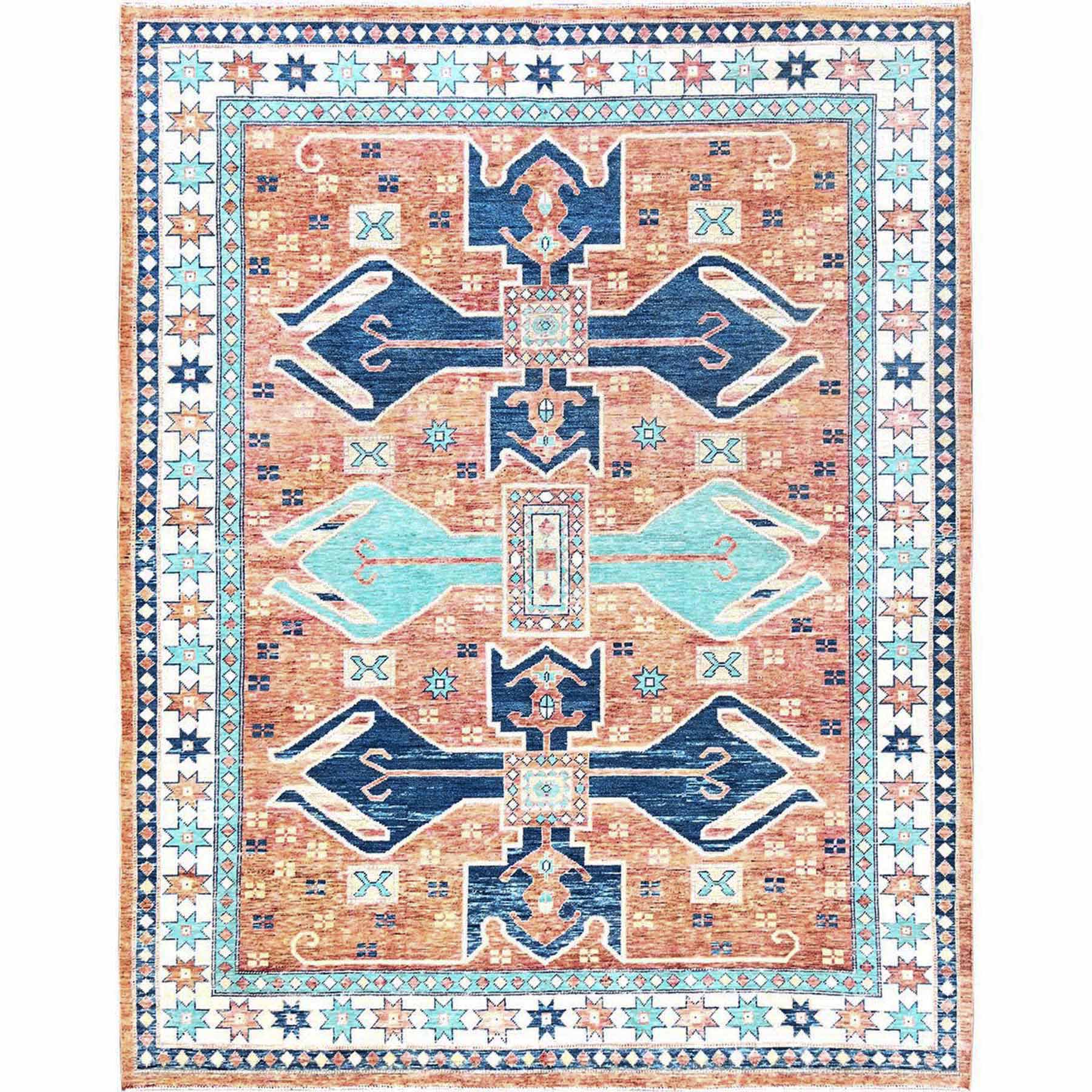 Oushak-And-Peshawar-Hand-Knotted-Rug-10510
