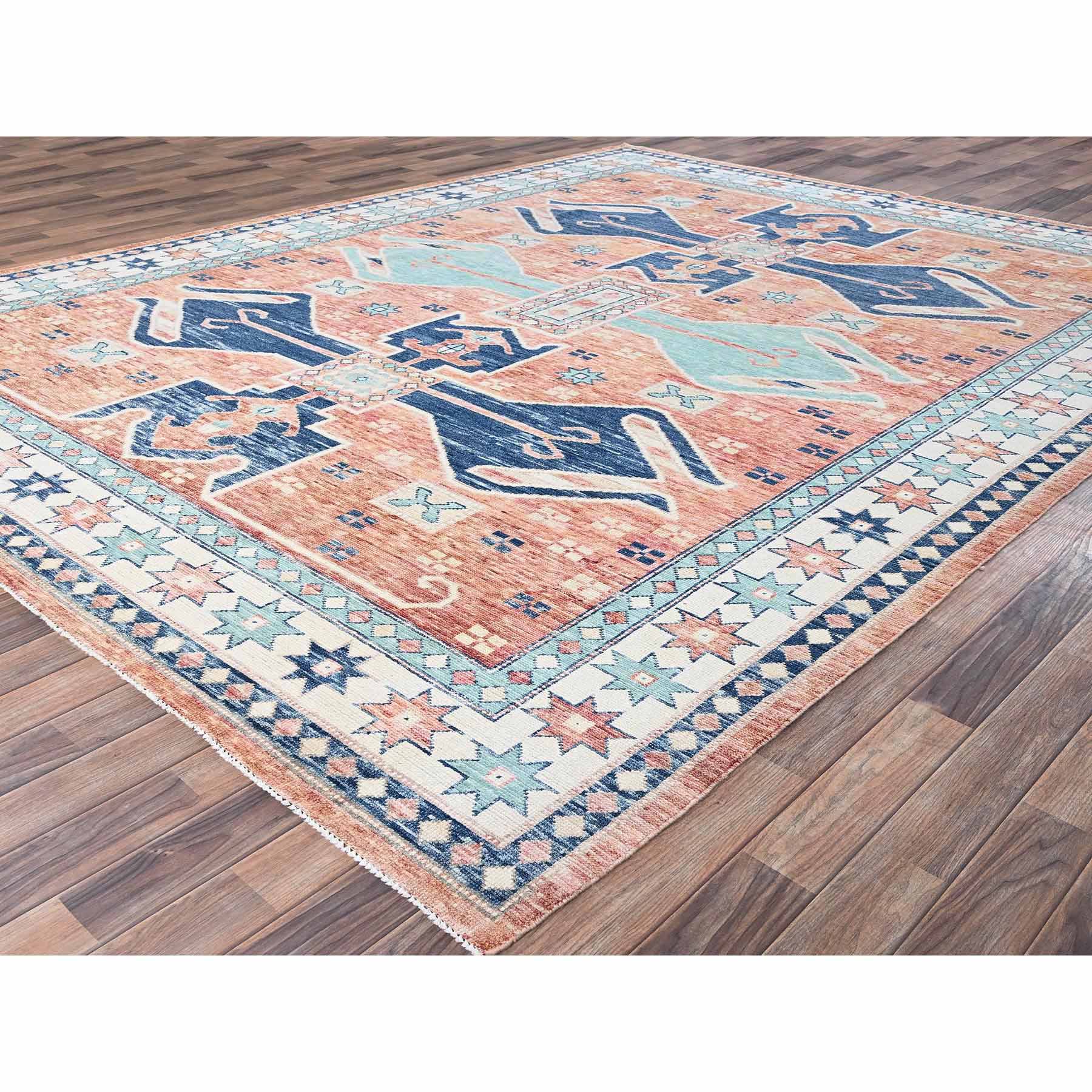 Oushak-And-Peshawar-Hand-Knotted-Rug-10510