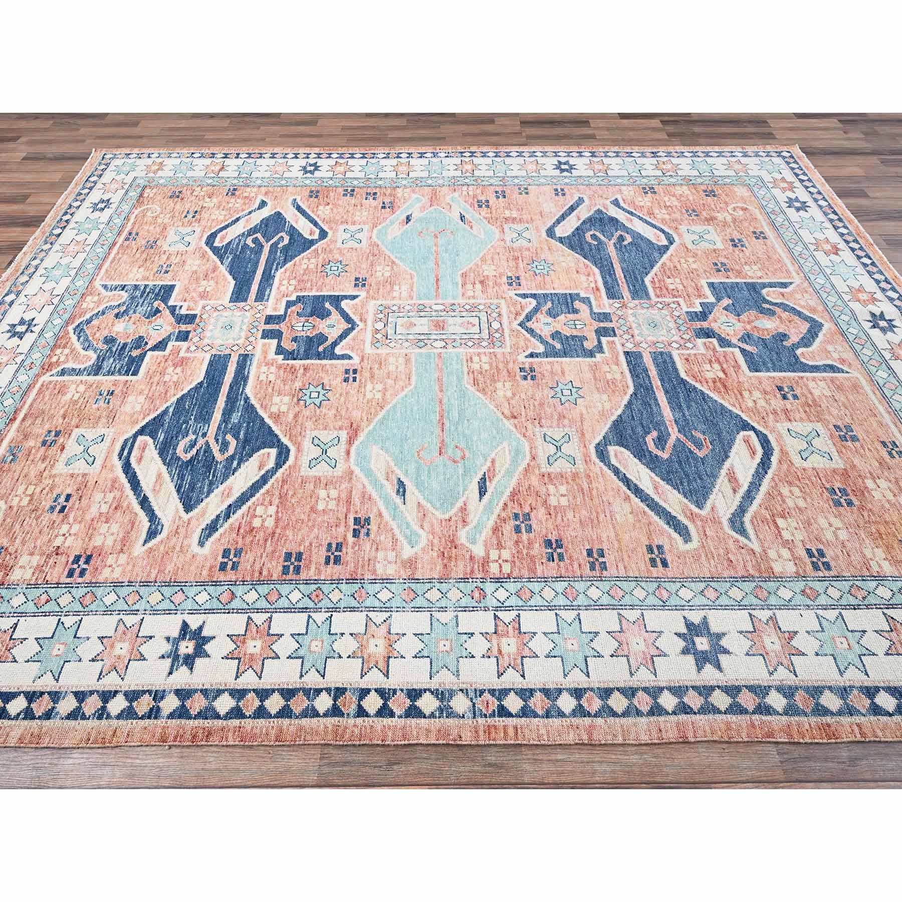 Oushak-And-Peshawar-Hand-Knotted-Rug-10510