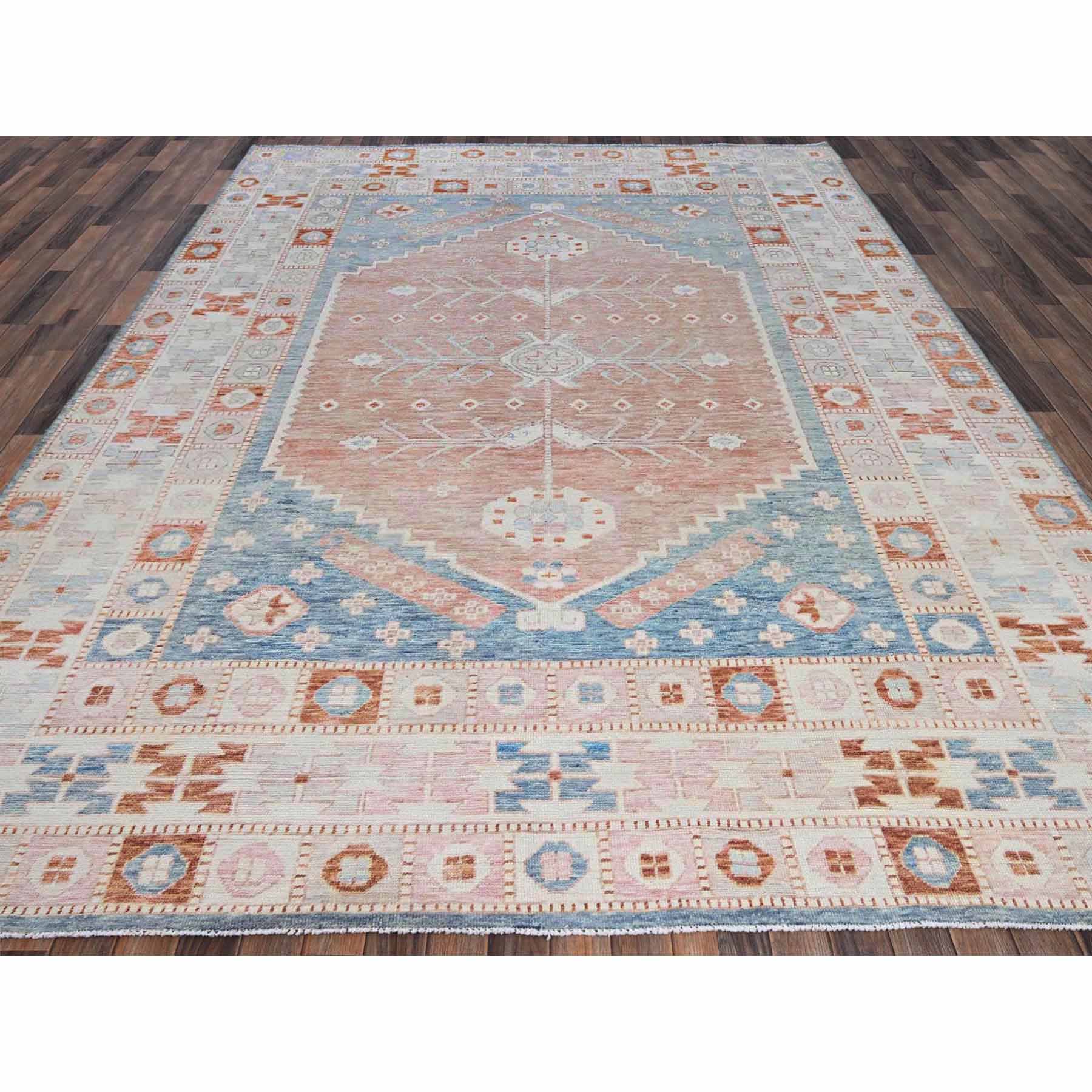 Oushak-And-Peshawar-Hand-Knotted-Rug-10520