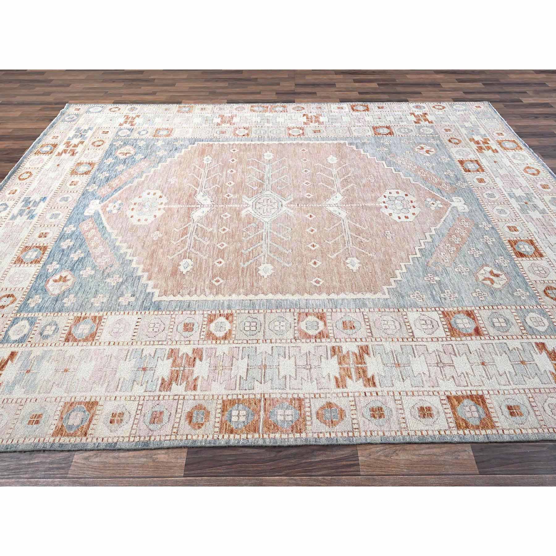 Oushak-And-Peshawar-Hand-Knotted-Rug-10520