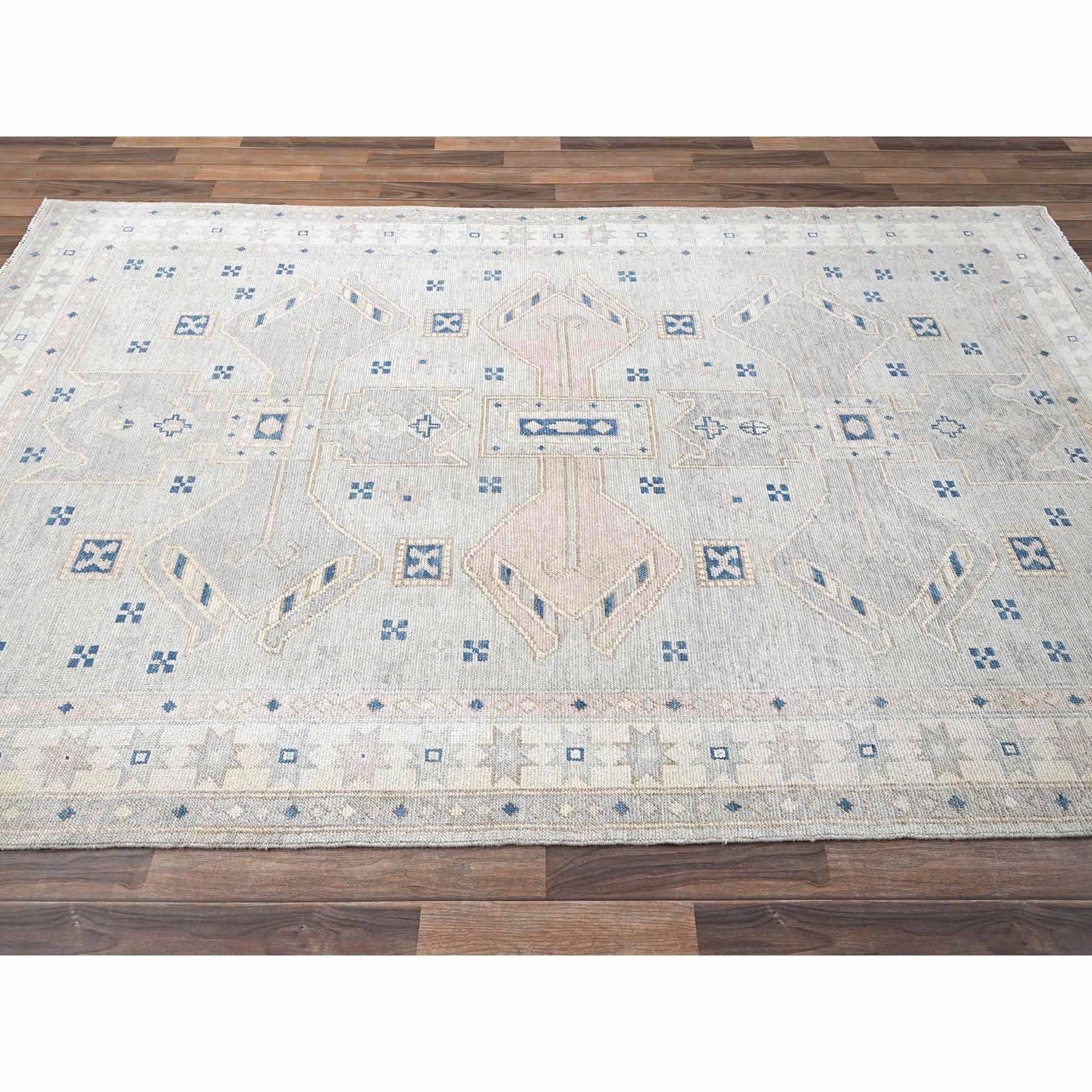 Oushak-And-Peshawar-Hand-Knotted-Rug-10525
