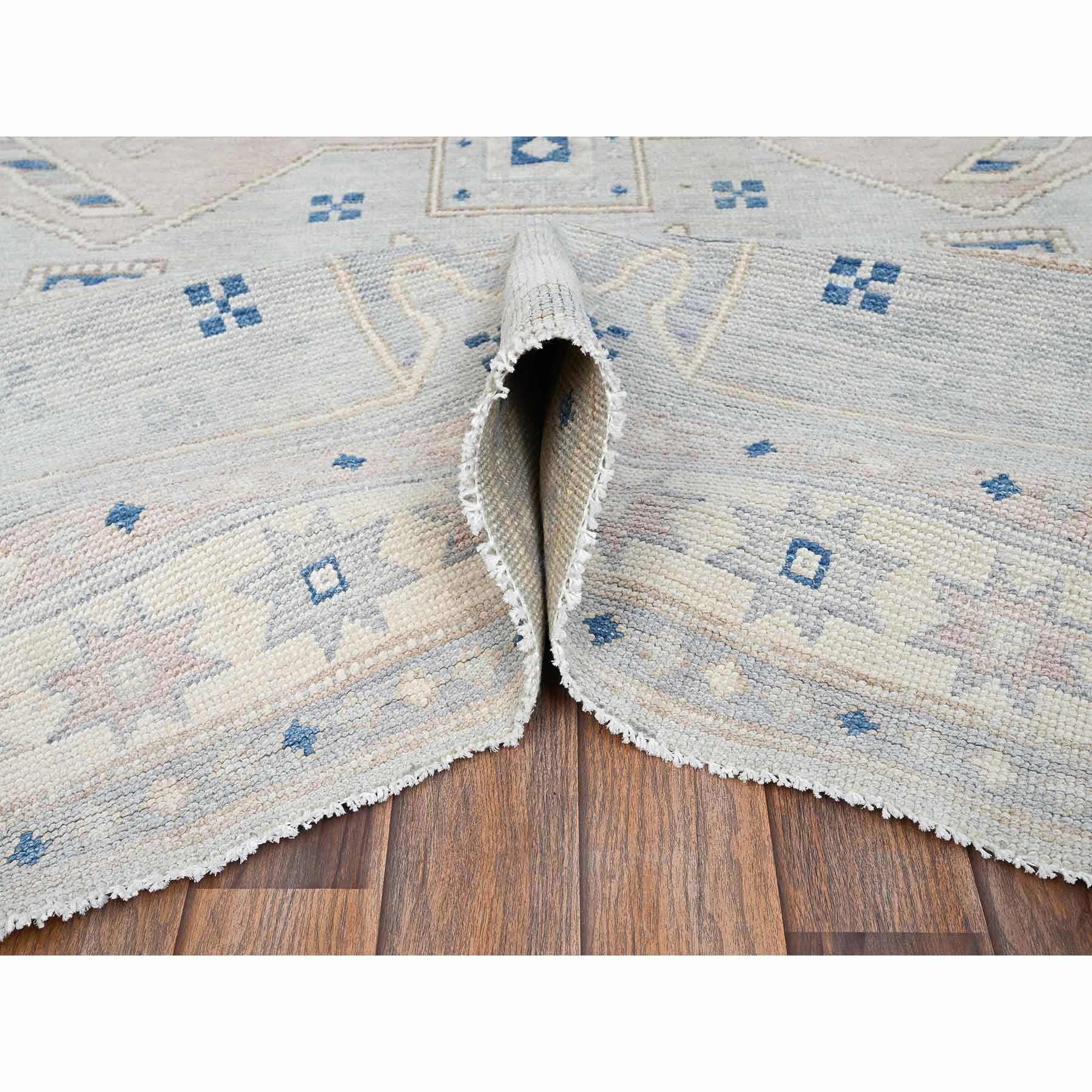 Oushak-And-Peshawar-Hand-Knotted-Rug-10525