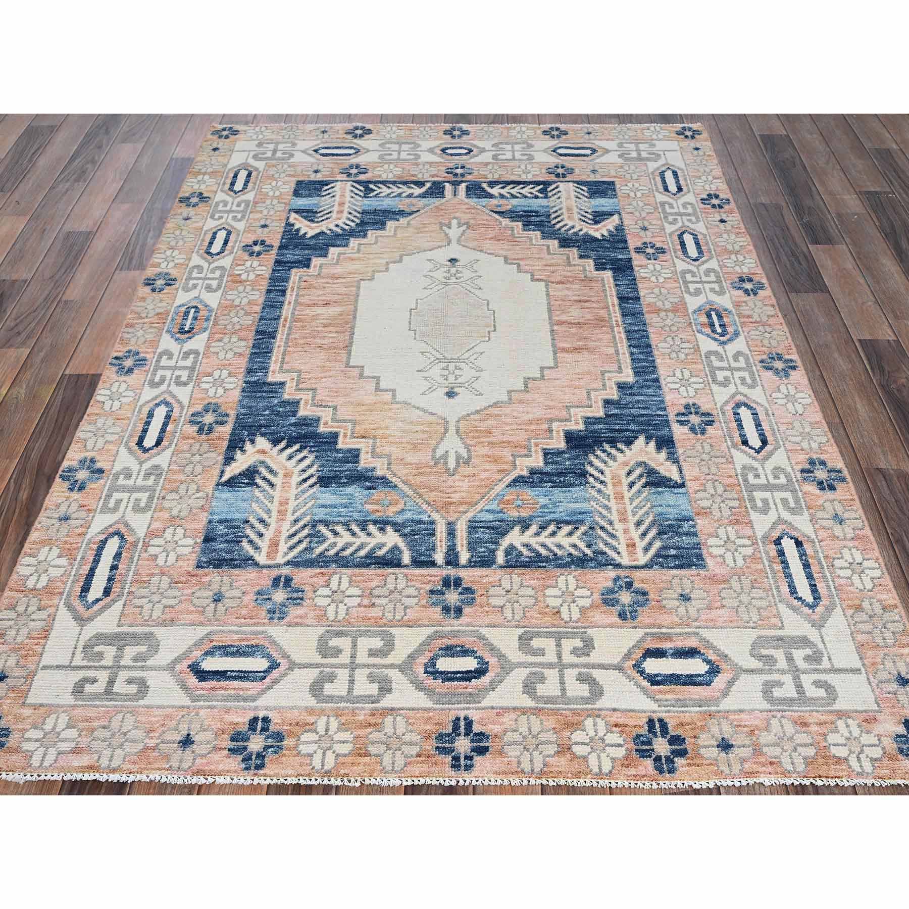Oushak-And-Peshawar-Hand-Knotted-Rug-10545