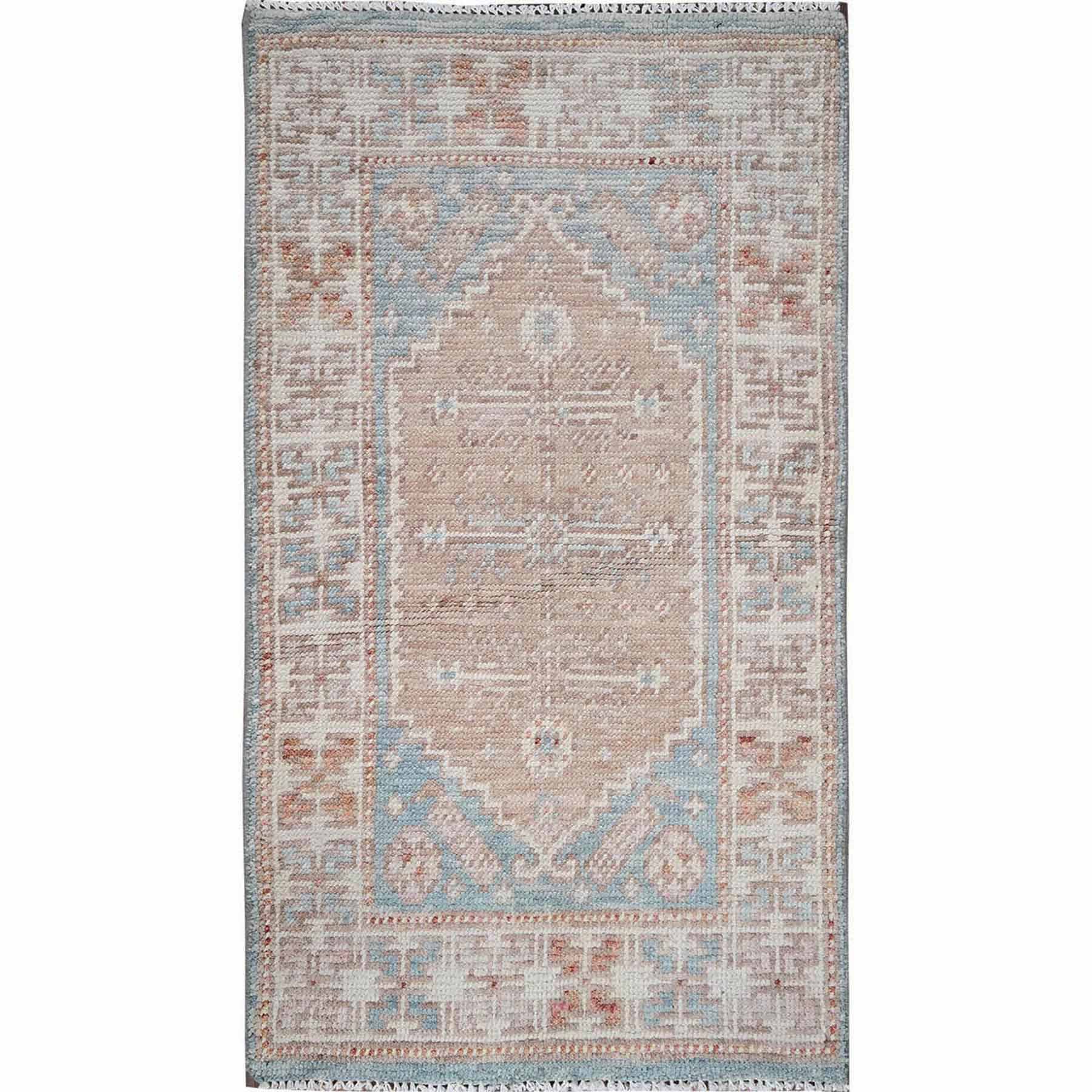 Oushak-And-Peshawar-Hand-Knotted-Rug-10580