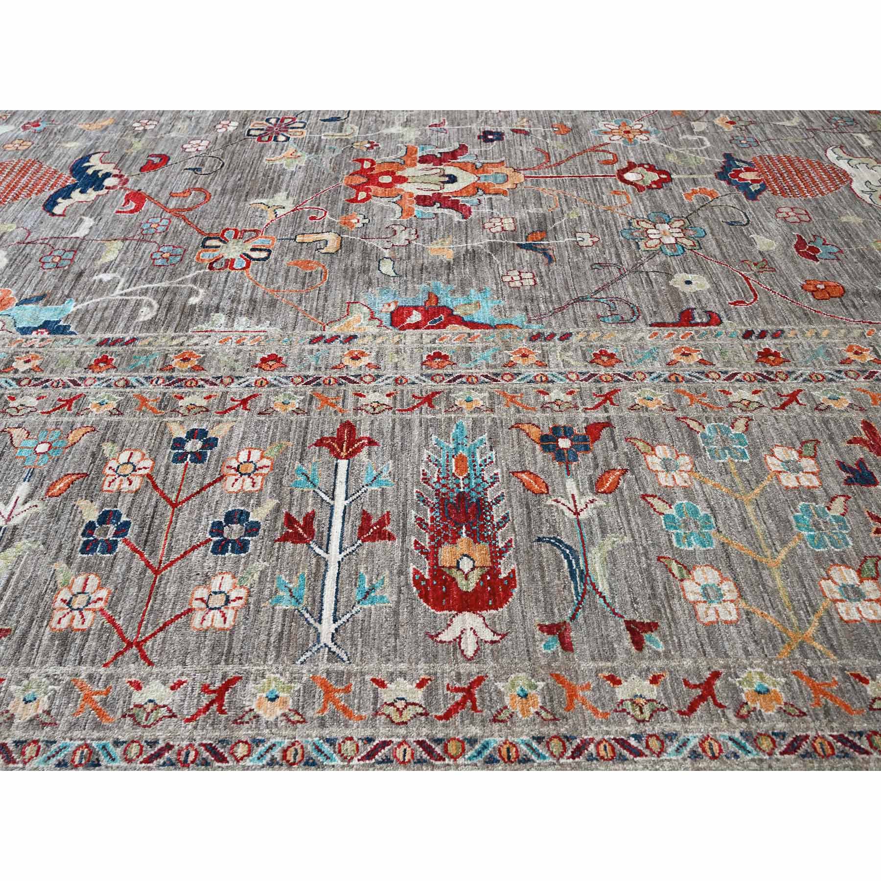 Tribal-Geometric-Hand-Knotted-Rug-10400