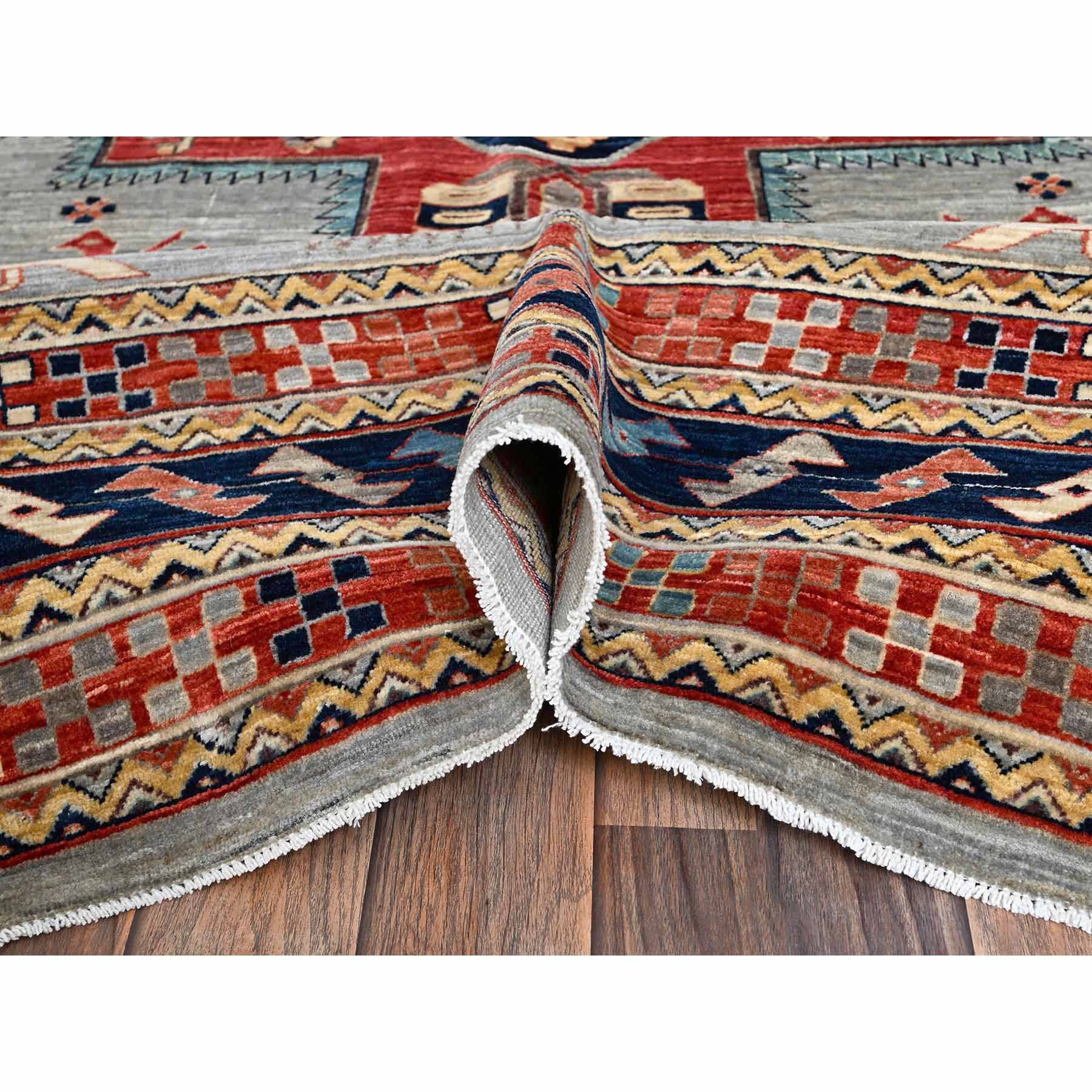 Tribal-Geometric-Hand-Knotted-Rug-10410