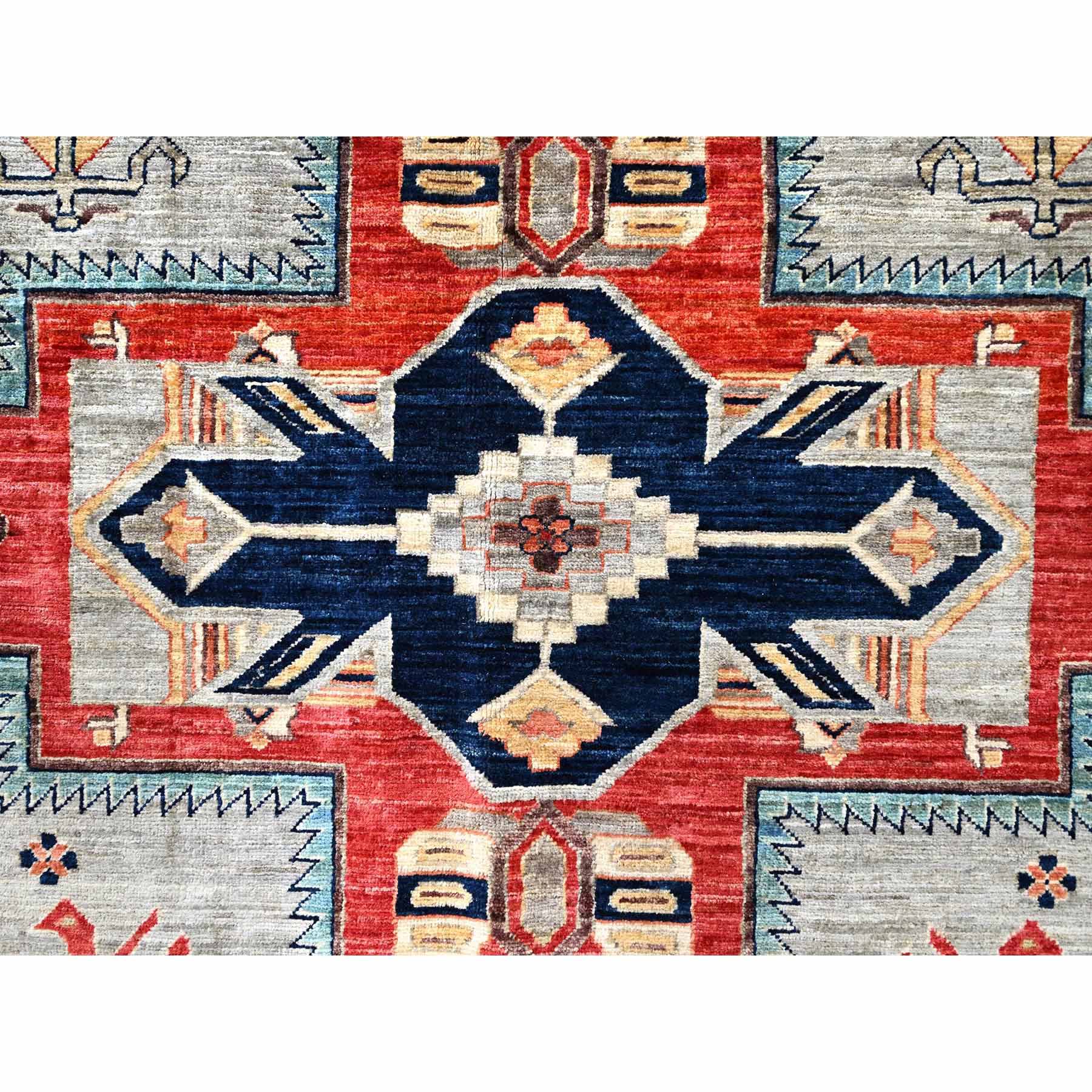 Tribal-Geometric-Hand-Knotted-Rug-10410
