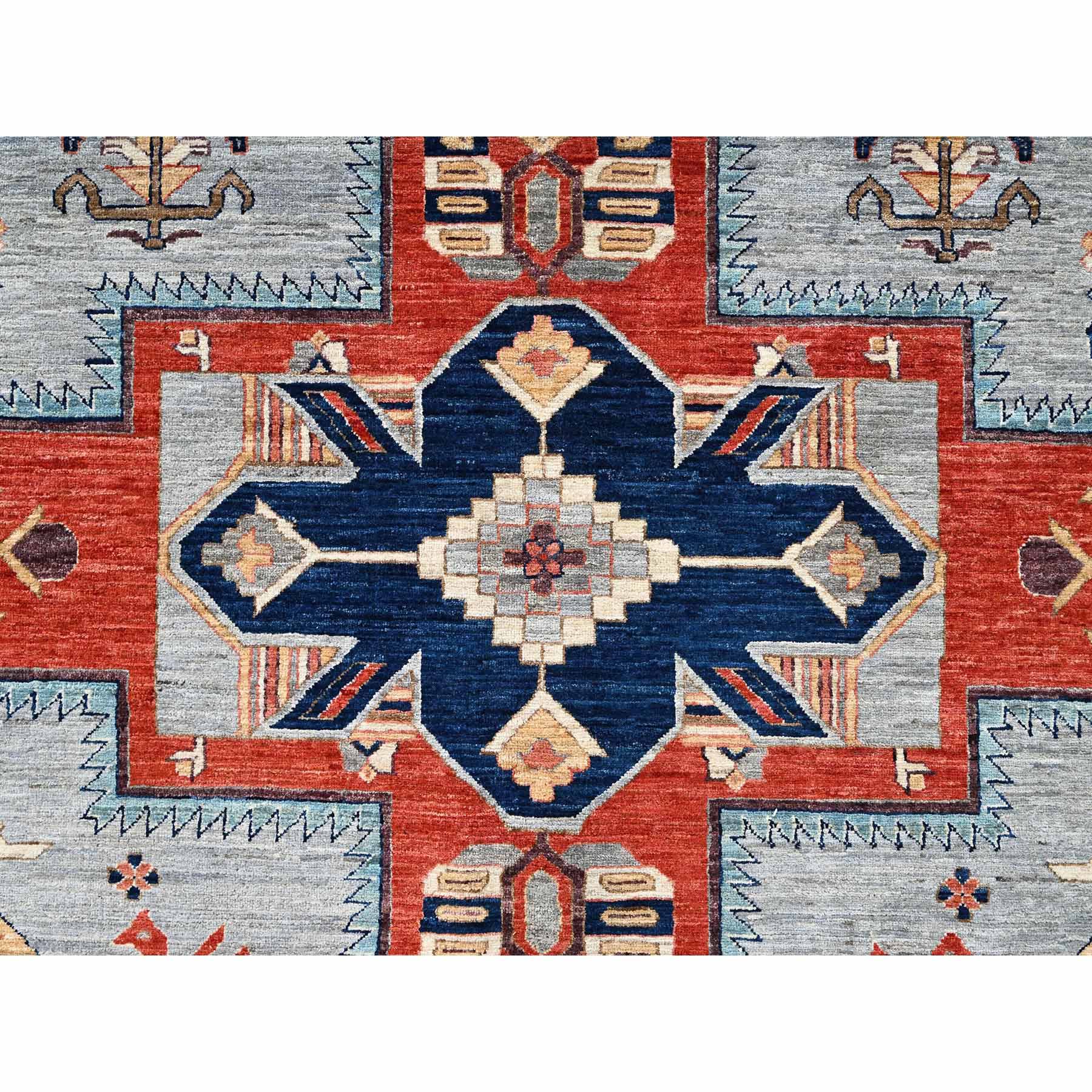 Tribal-Geometric-Hand-Knotted-Rug-10430