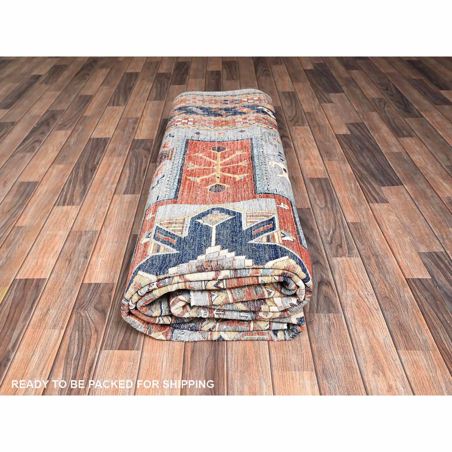 Tribal-Geometric-Hand-Knotted-Rug-10430